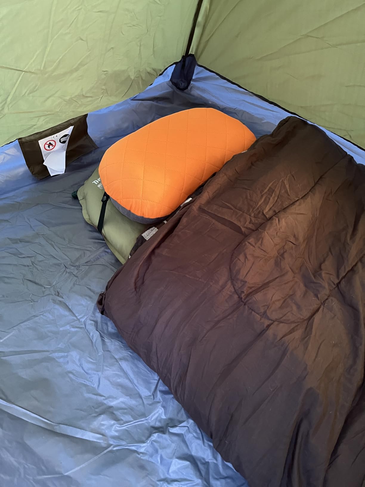 MARCHWAY Ultralight Inflatable Camping Pillow with Soft Washable Cover, Compact Compressible Portable Travel Air Pillow for Outdoor Camp, Sport, Hiking, Backpacking Sleep (Grey) customer photo 1
