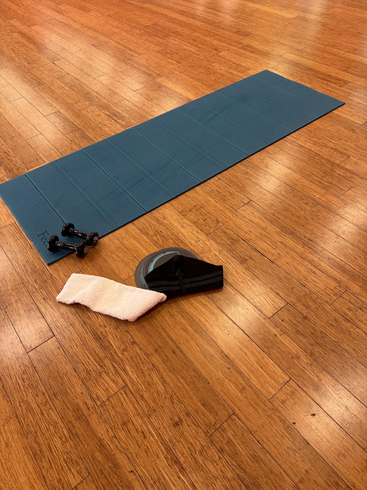 Foldable Yoga Exercise Mat, 6mm/8mm/10mm/12mm Thickness, 72 x 24 Inch - Lightweight, Anti-Slip, and Easy to Store for Yoga, Pilates, Home Workouts, and Floor Exercises customer photo 1