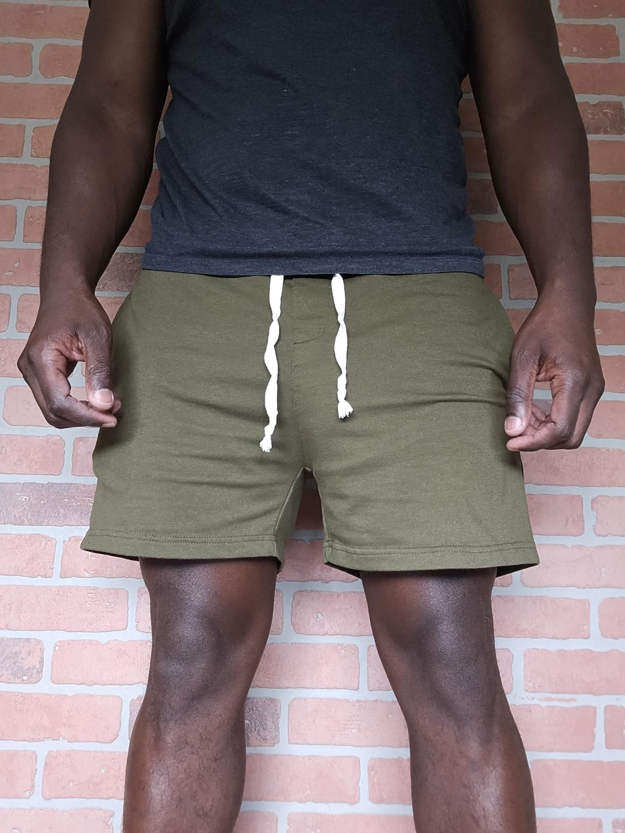 Deyeek 5.5 Inch Mens Pajama Shorts Sleep Cotton Lounge PJ Lightweight Elastic Waist Drawstring Nightwear Bottom with Pockets customer photo 2