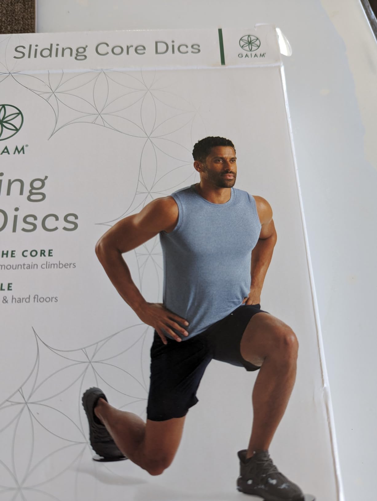 Gaiam Core Sliding Discs - Dual Sided Workout Sliders for Carpet & Hardwood Floor customer photo 1