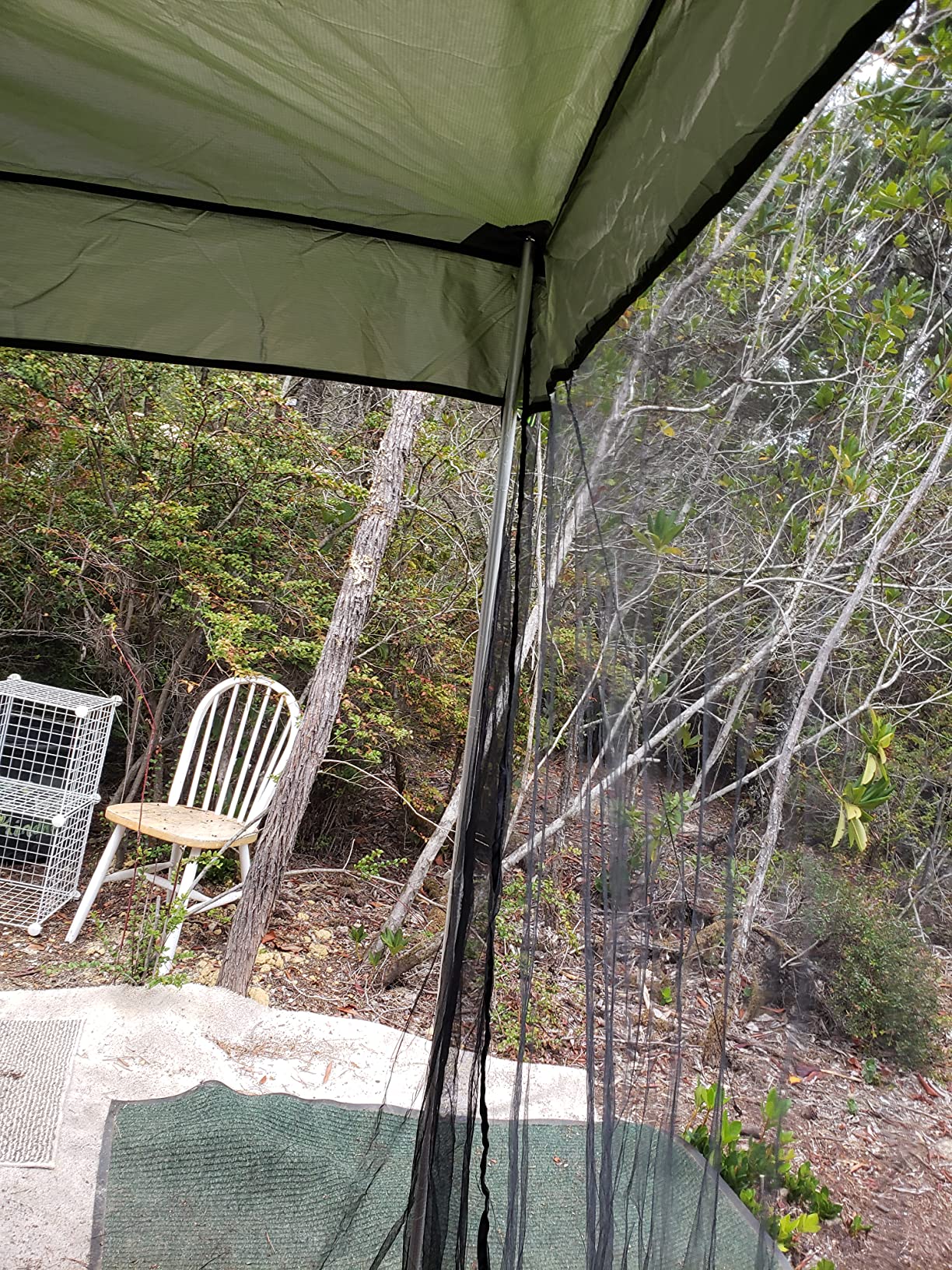 G4Free Car Awning Sun Shelter with Mosquito Net, Portable SUV Tent Tailgate Shade Car Canopy for Outdoor Camping Travel (Blue) customer photo 1