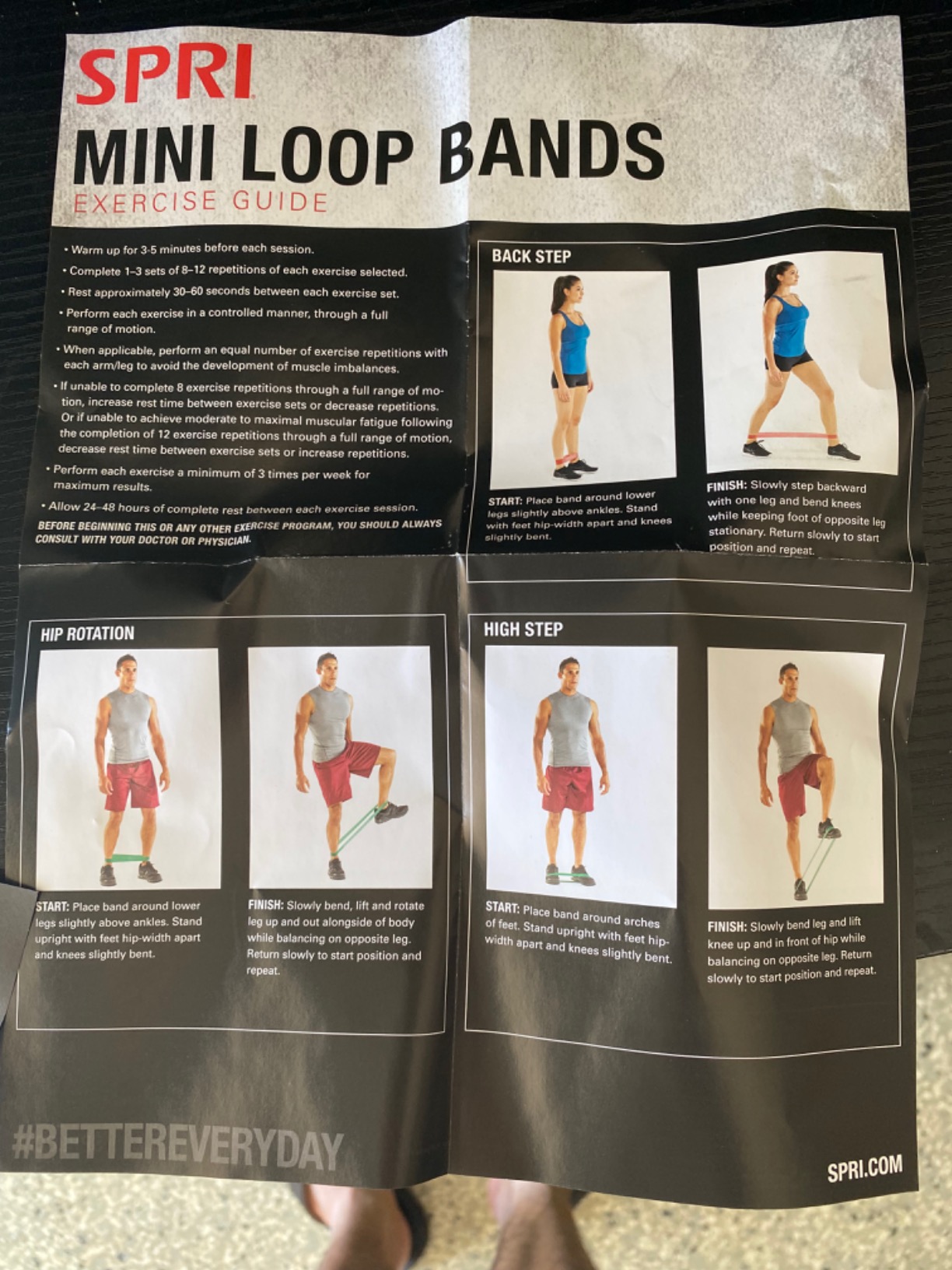 SPRI Mini Loop Bands Kit, Set of 3 - Light, Medium, Heavy Resistance Bands for Lower Body Workouts, Toning Muscles, and Exercise customer photo 2
