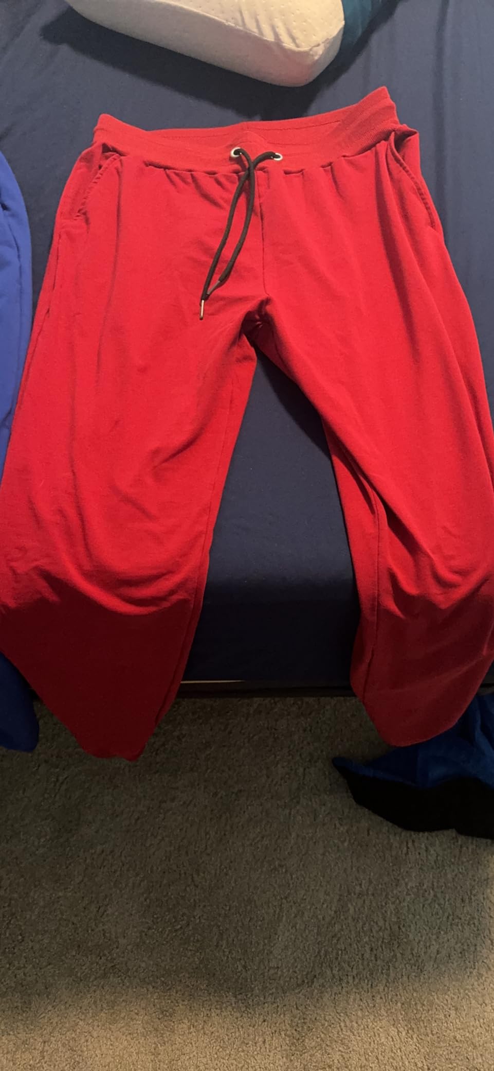 Men's Slim Joggers Workout Pants for Gym Running and Bodybuilding Athletic Bottom Sweatpants with Deep Pockets customer photo 2