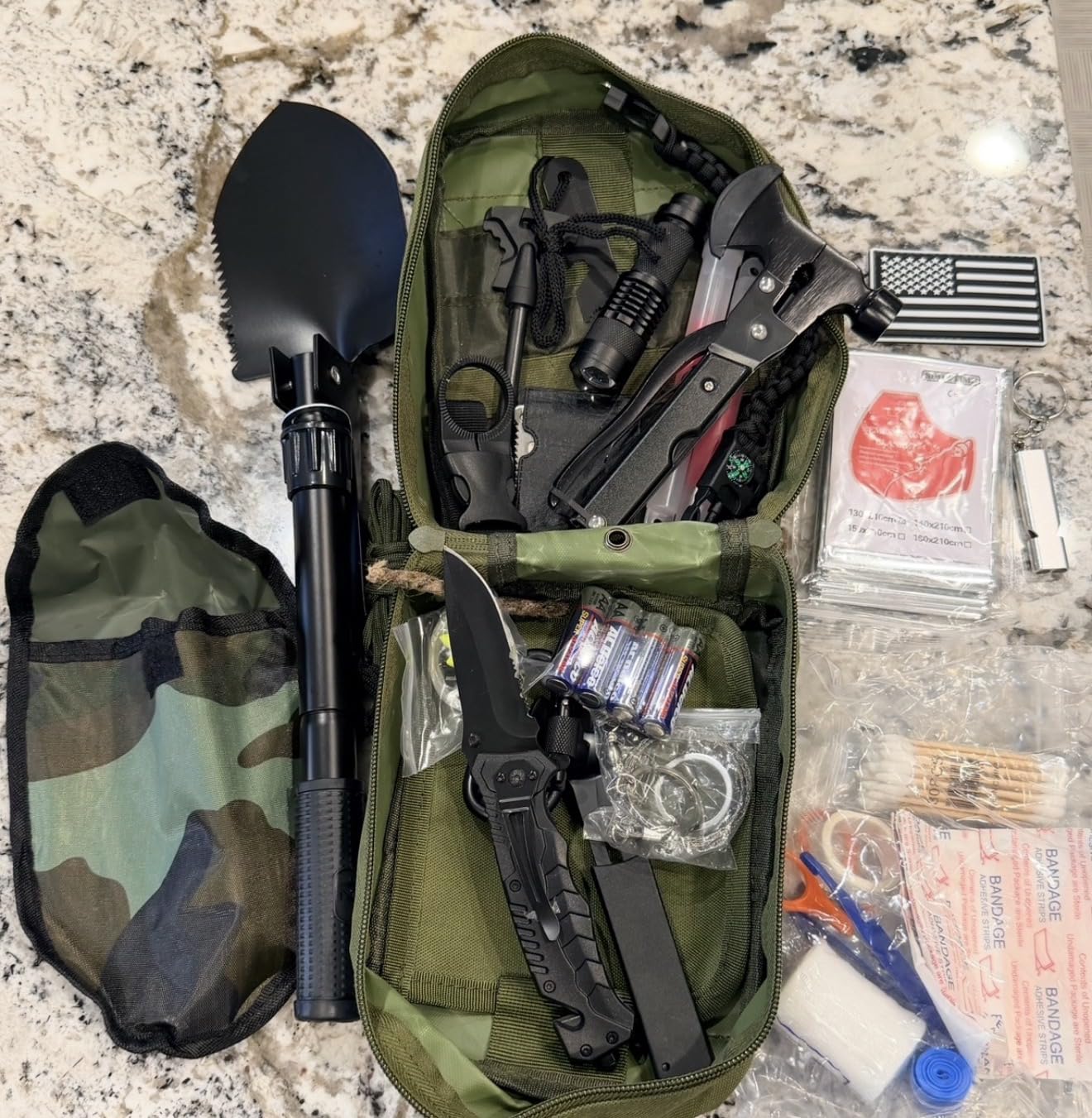 LUXMOM Survival Kit and First Aid Kit, 142Pcs Professional Survival Gear and Supplies Equipment with Molle Pouch customer photo 1