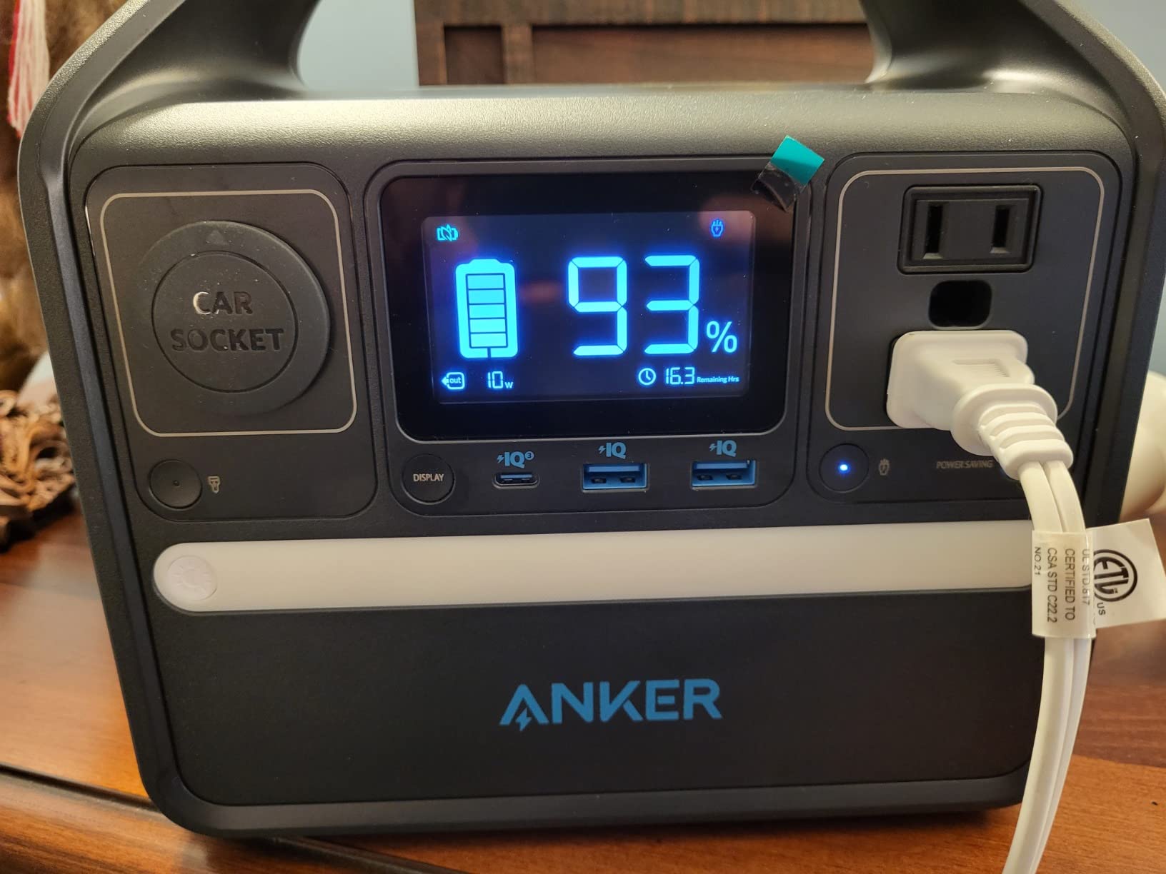 Anker 521 Portable Power Station Upgraded with LiFePO4 Battery, 256Wh 6-Port PowerHouse, 300W (Peak 600W) Solar Generator (Solar Panel Optional), 2 AC Outlets, 60W USB-C PD Output, Outdoor Generator customer photo 1