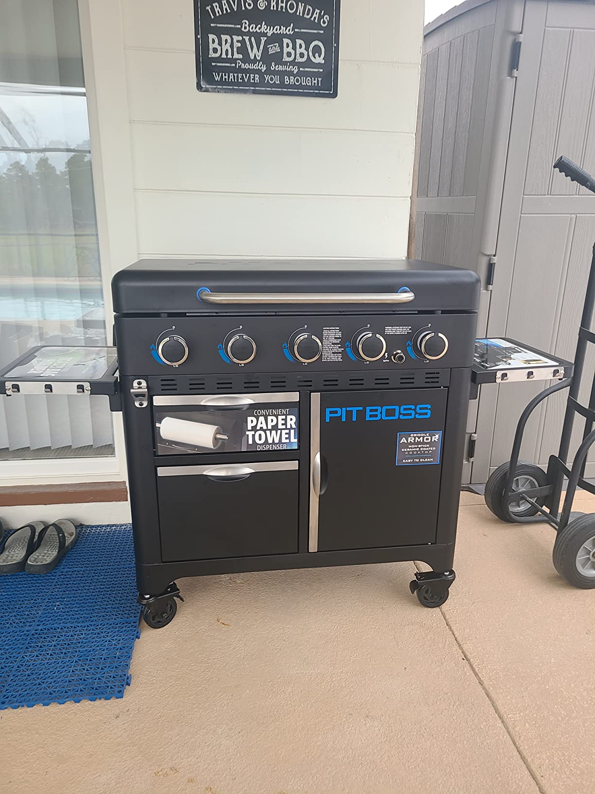 Pit Boss PB5BGD2 Gas Griddle, 5 Burner, Black customer photo 1