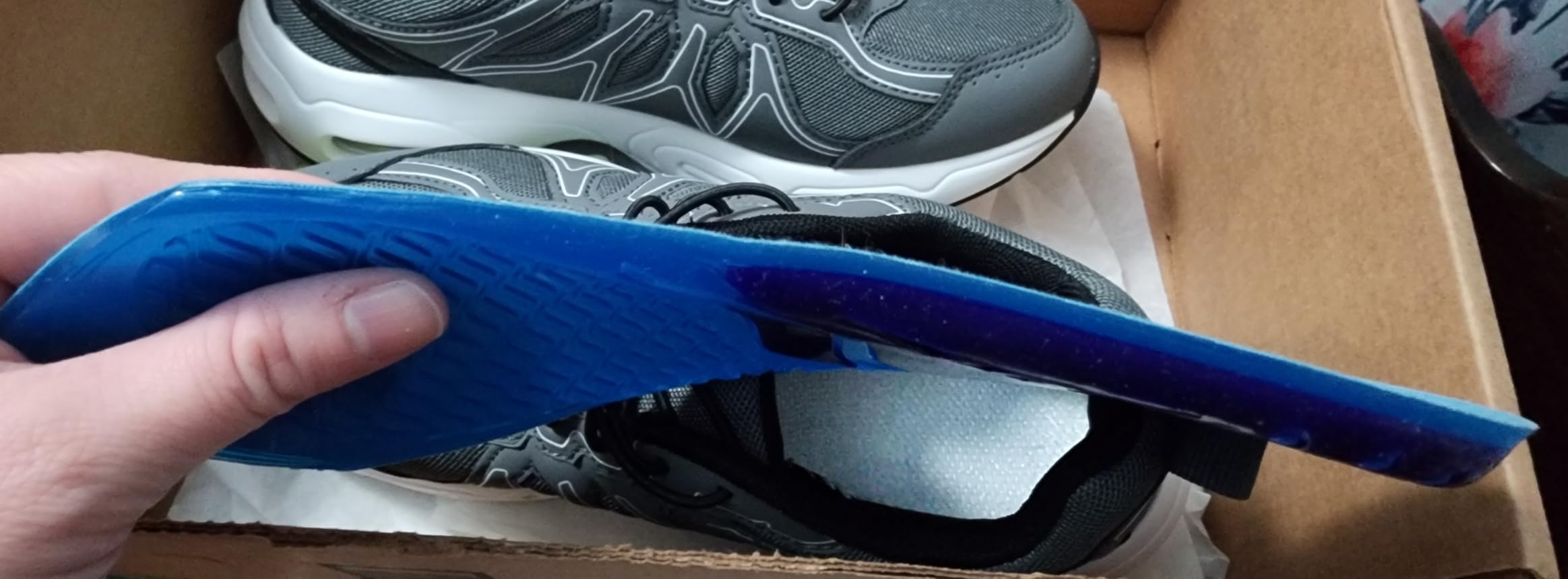 Airplus Super Gel Cushion Insole for Men's Shoe Sizes 8-14 - All-Day Comfort, Shock Absorption, Gel Zones, Full-Length Footbed, Trim-to-Fit for Casual, Athletic, Dress Shoes, and Work Boots customer photo 2