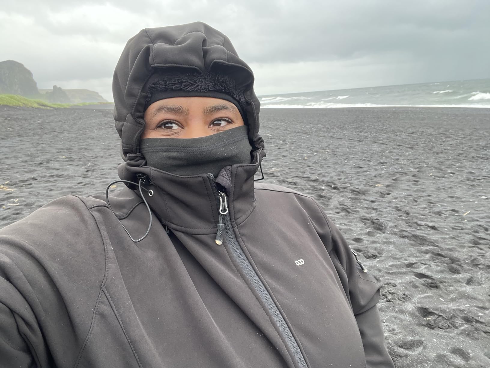 Women's Softshell Jacket, Fleece Lined Warm Jacket Light Hooded Windproof Coat for Outdoor Hiking customer photo 2