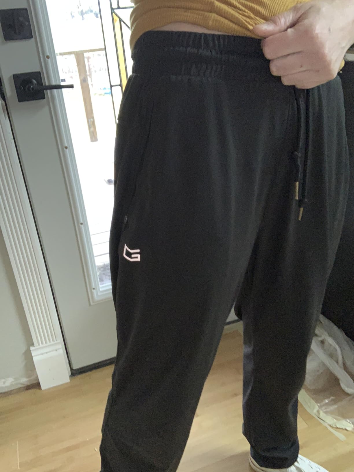 Men's Sweatpants with Zipper Pockets Tapered Joggers for Men Athletic Pants for Workout, Jogging, Running customer photo 1