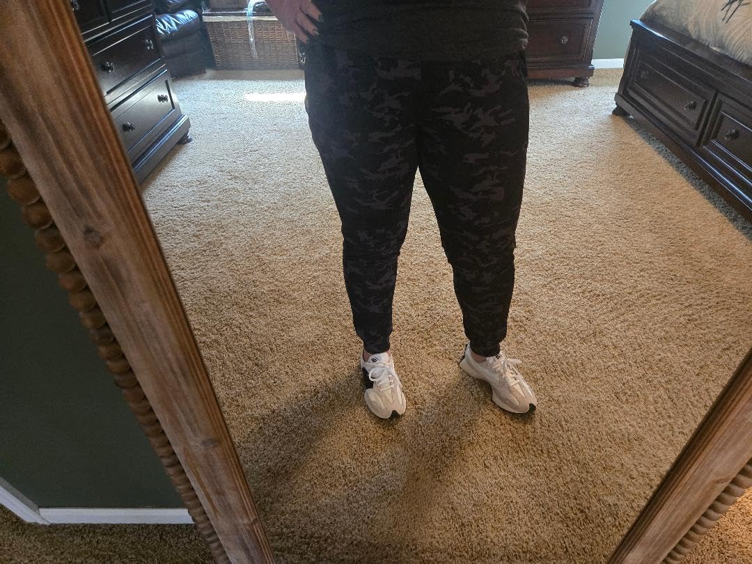Women's Joggers Pants with Zipper Pockets High Waisted Athletic Tapered Sweatpants for Women Workout Lounge customer photo 2