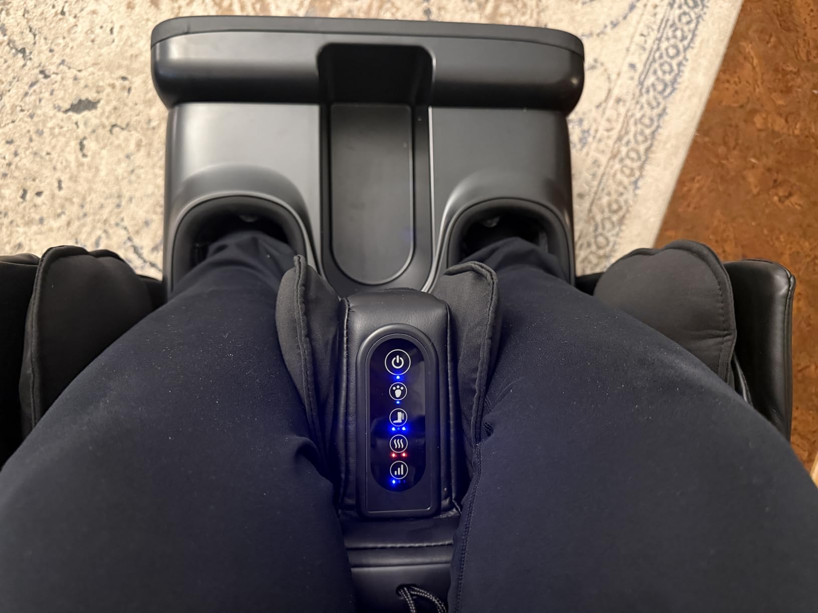 COMFIER 2 in 1 FSA Foot Massager Machine, HSA Shiatsu Foot and Calf Massager with Heat, Kneading, Vibration, Compression Massagers for Feet Health, Plantar Fasciitis customer photo 2
