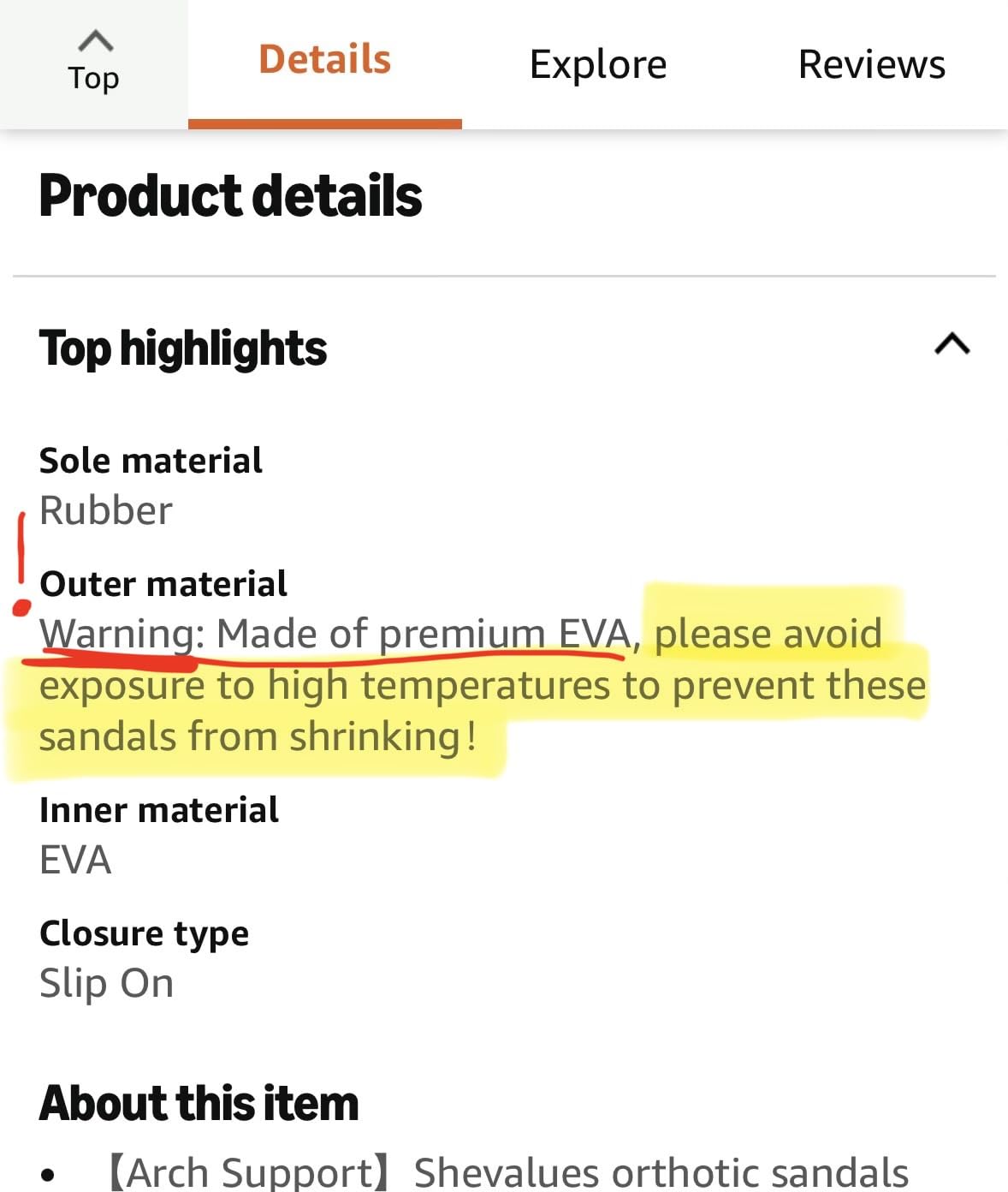 Orthopedic Sandals for Women Arch Support Recovery Flip Flops Pillow Soft Summer Beach Shoes customer photo 1