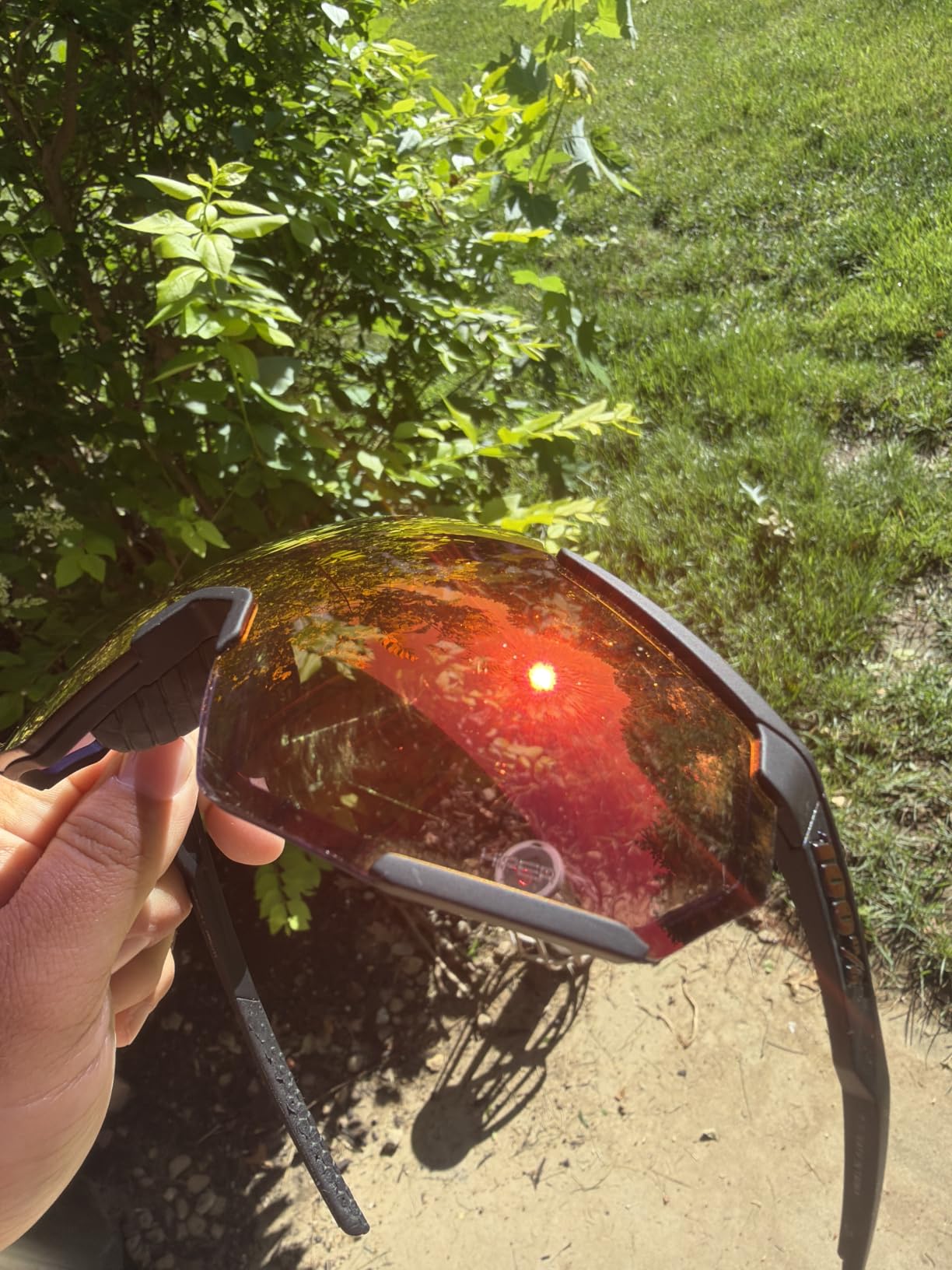 100% Racetrap 3.0 Sport Performance Sunglasses - Sport and Cycling Eyewear (Gloss Black - Photochromic Lens) customer photo 1