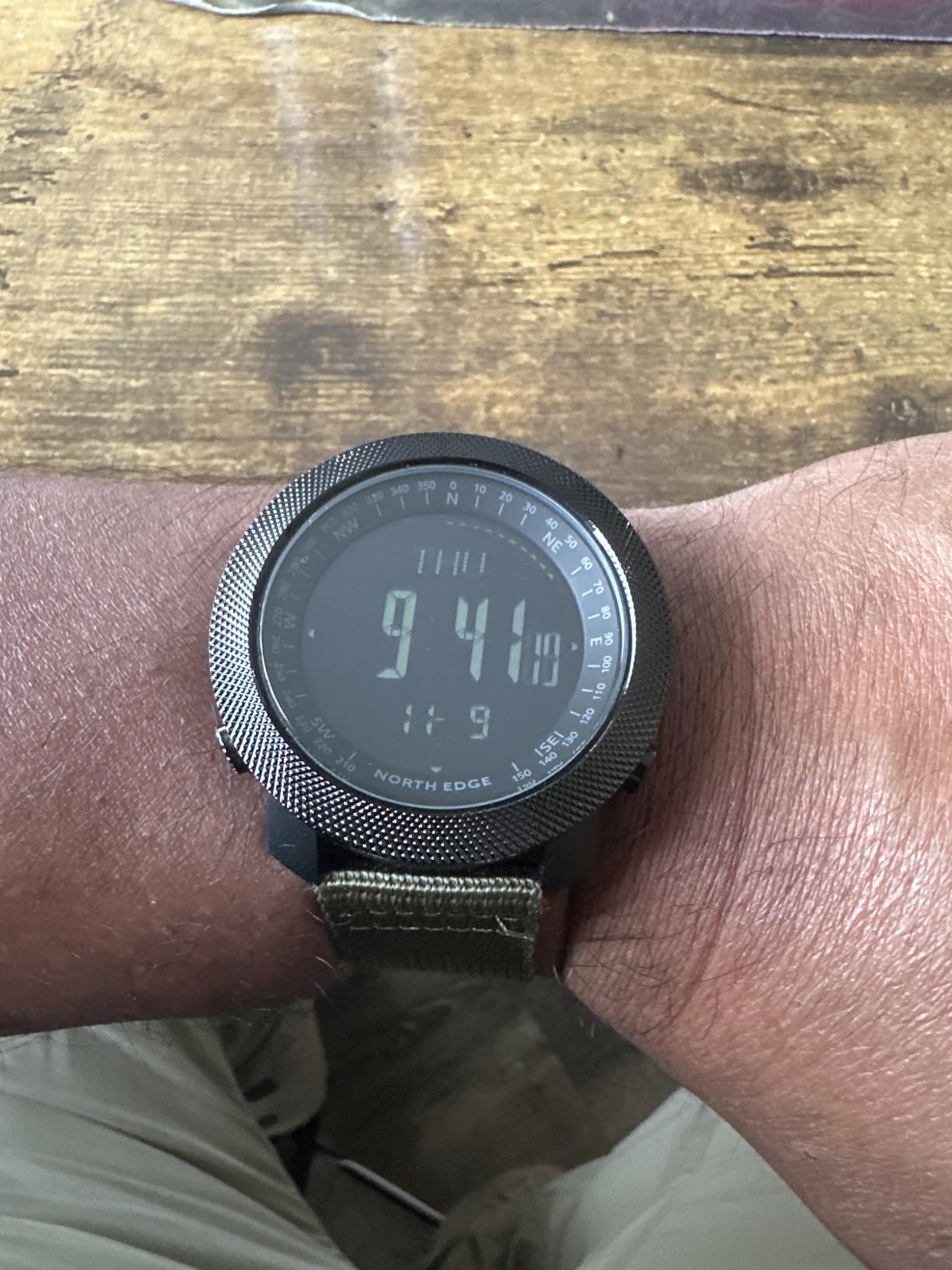 North Edge Apache Tactical Sports Watches for Men, Outdoor Survival Military Compass Rock Solid Digital Watches with Durable Band, Steps Tracker Pedometer Calories customer photo 2