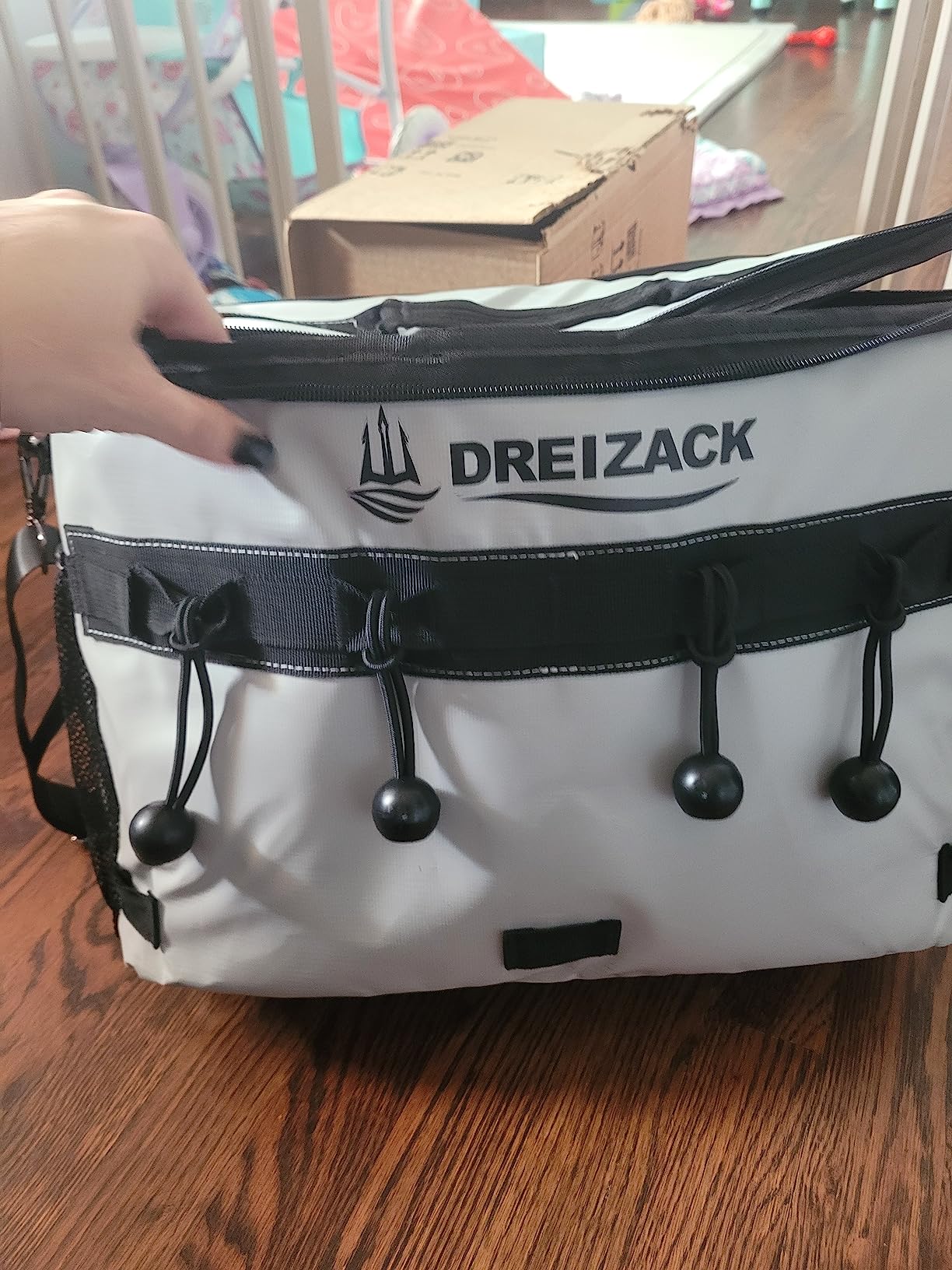 Dreizack Kayak Cooler Behind Seat, Waterproof Cooler for Kayaking, Paddle Board Cooler Compatible with Lawn-Chair Seat Kayak Accessories Cooler Bag Kayak Cooler Tow Behind for Camping Fishing customer photo 2
