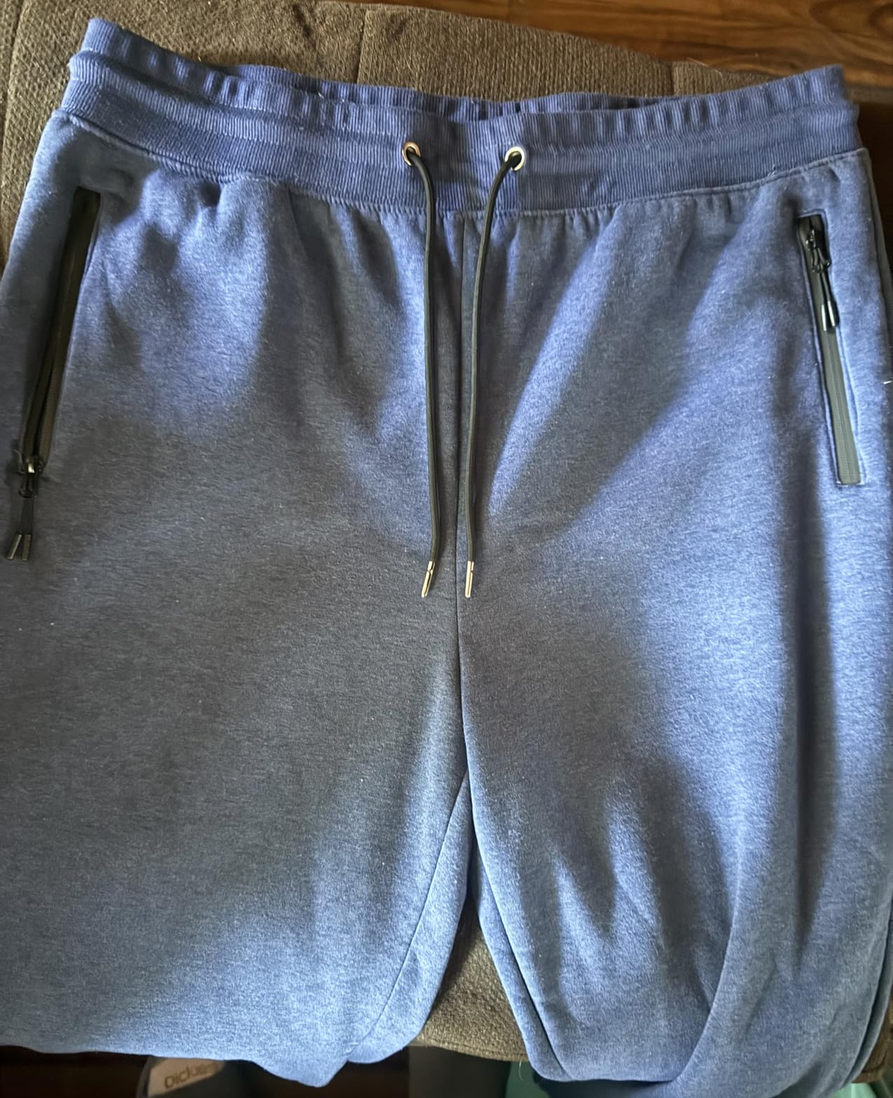 Mens Sweatpants 3 Pack Fleece Active Athletic Workout Jogger Sweatpants for Men with Zipper Pocket Size S-3XL customer photo 2