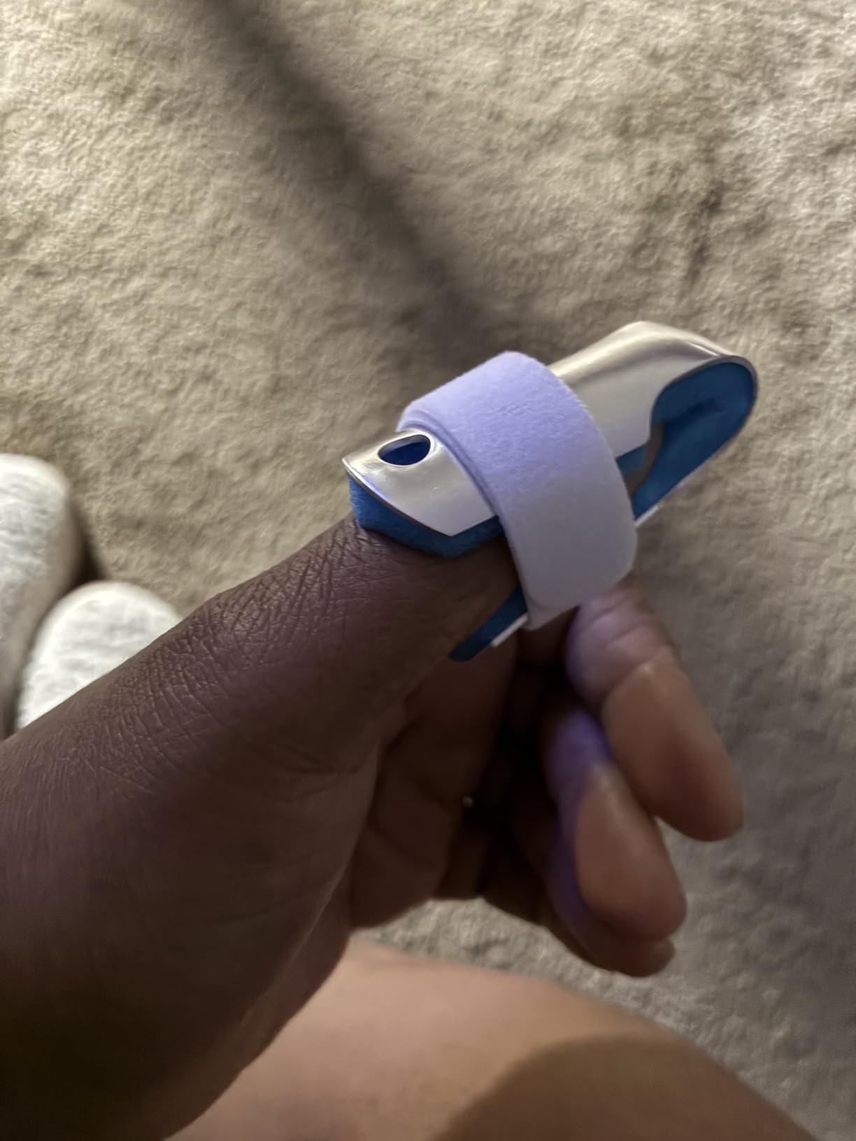 Sopito Finger Splint, 3PCS Finger Support Brace Stabilizer for Straightening Arthritis Knuckle Immobilization, Blue customer photo 1