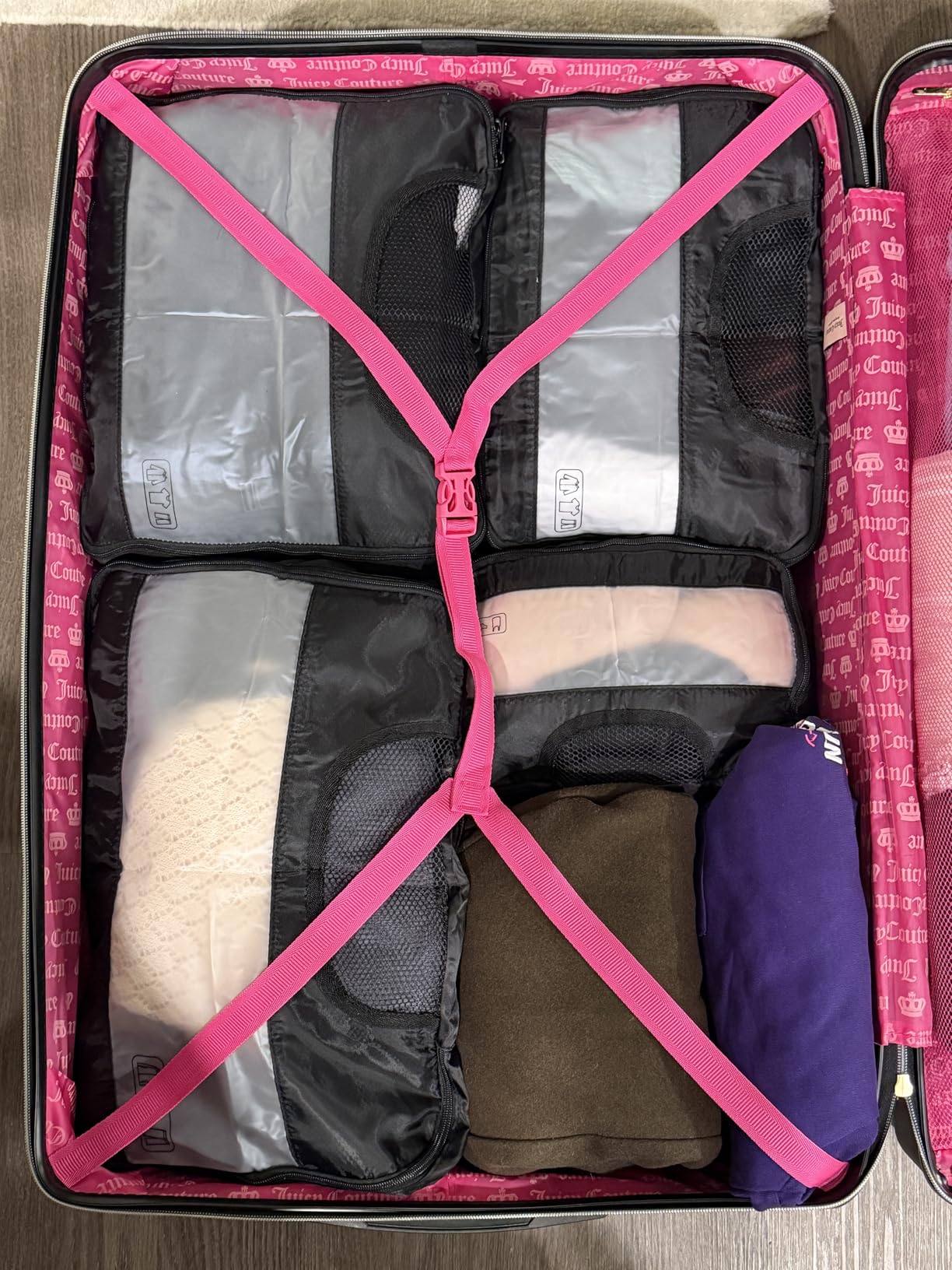 Veken 10 Set/8 Set Packing Cubes for Travel Essentials, Anti-Wrinkle Buckled Suitcase Organizer for Shoe & Toiletry Bag, Carry On Luggage Bag for Airplane & College Dorm Room Accessories customer photo 2