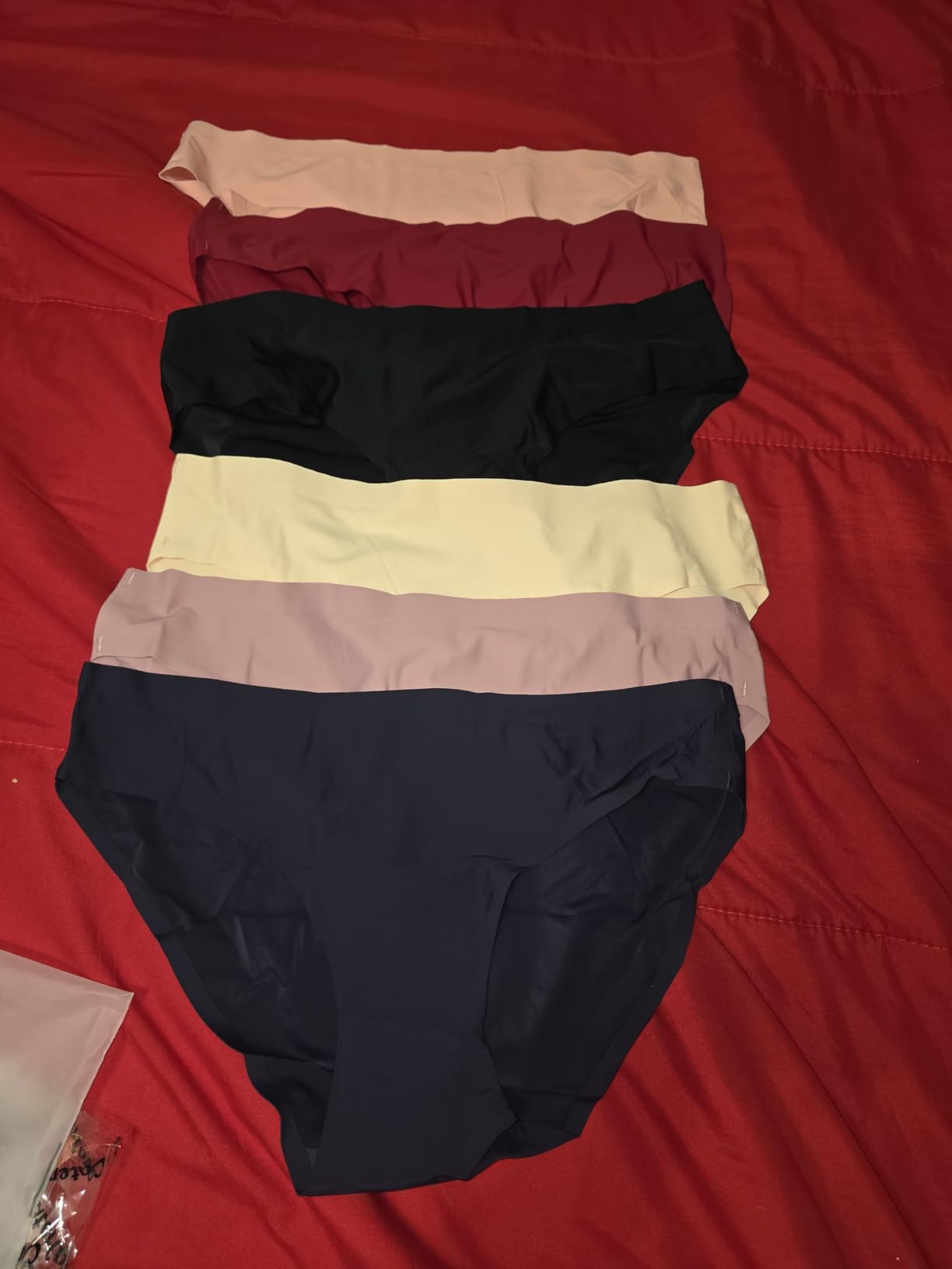 Women's Seamless Underwear No Show Stretch Bikini Panties Silky Invisible Hipster 6 Pack customer photo 2