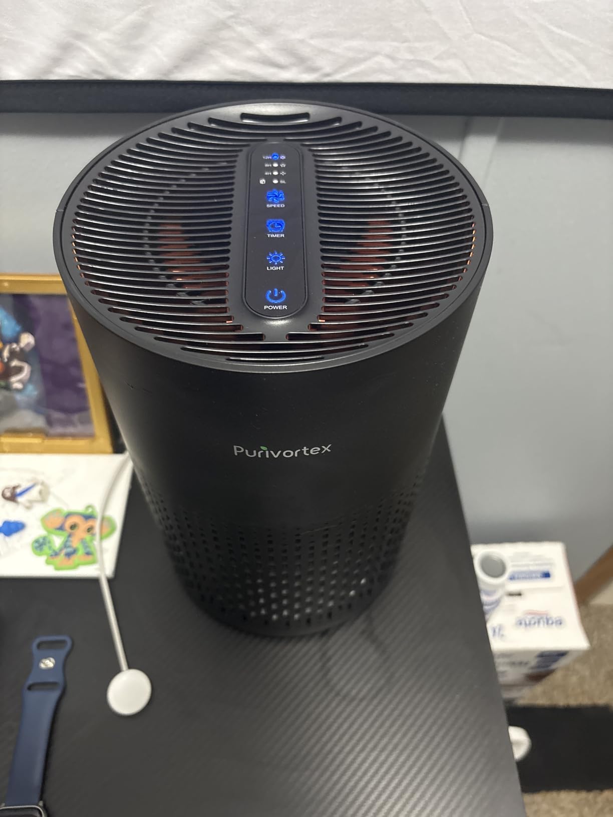 Purivortex Air Purifiers for Bedroom, Quiet Air Purifier with HEPA Filter, Covers Up to 880 Sq Ft, PX500 Black customer photo 2