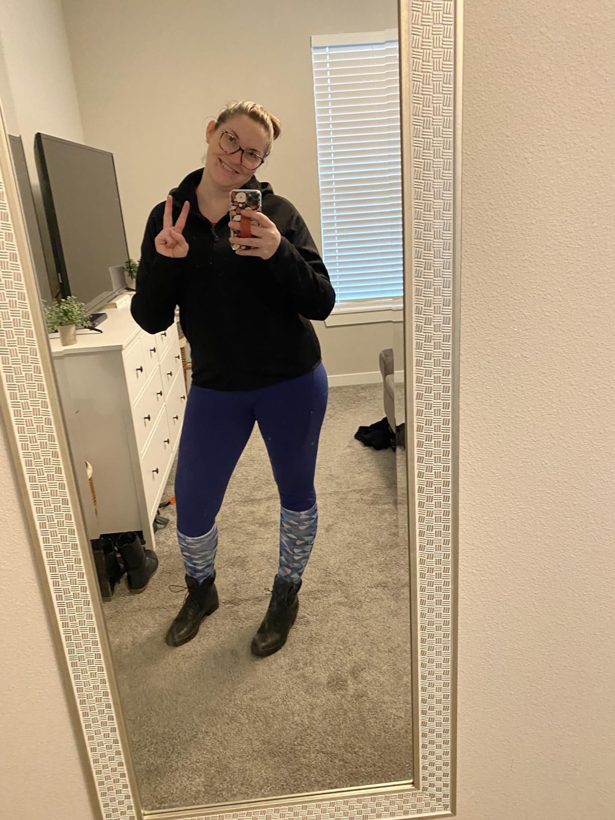 Willit Women's Fleece Riding Breeches Winter Horse Riding Pants Tights Equestrian Thermal Schooling Tights customer photo 2