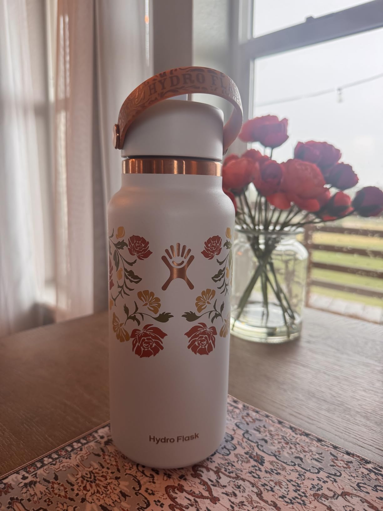 Hydro Flask Water Bottle - Insulated Stainless Steel - Wide Straw Lid, Non Spill, Leakproof in 32 Oz Indigo Blue customer photo 2