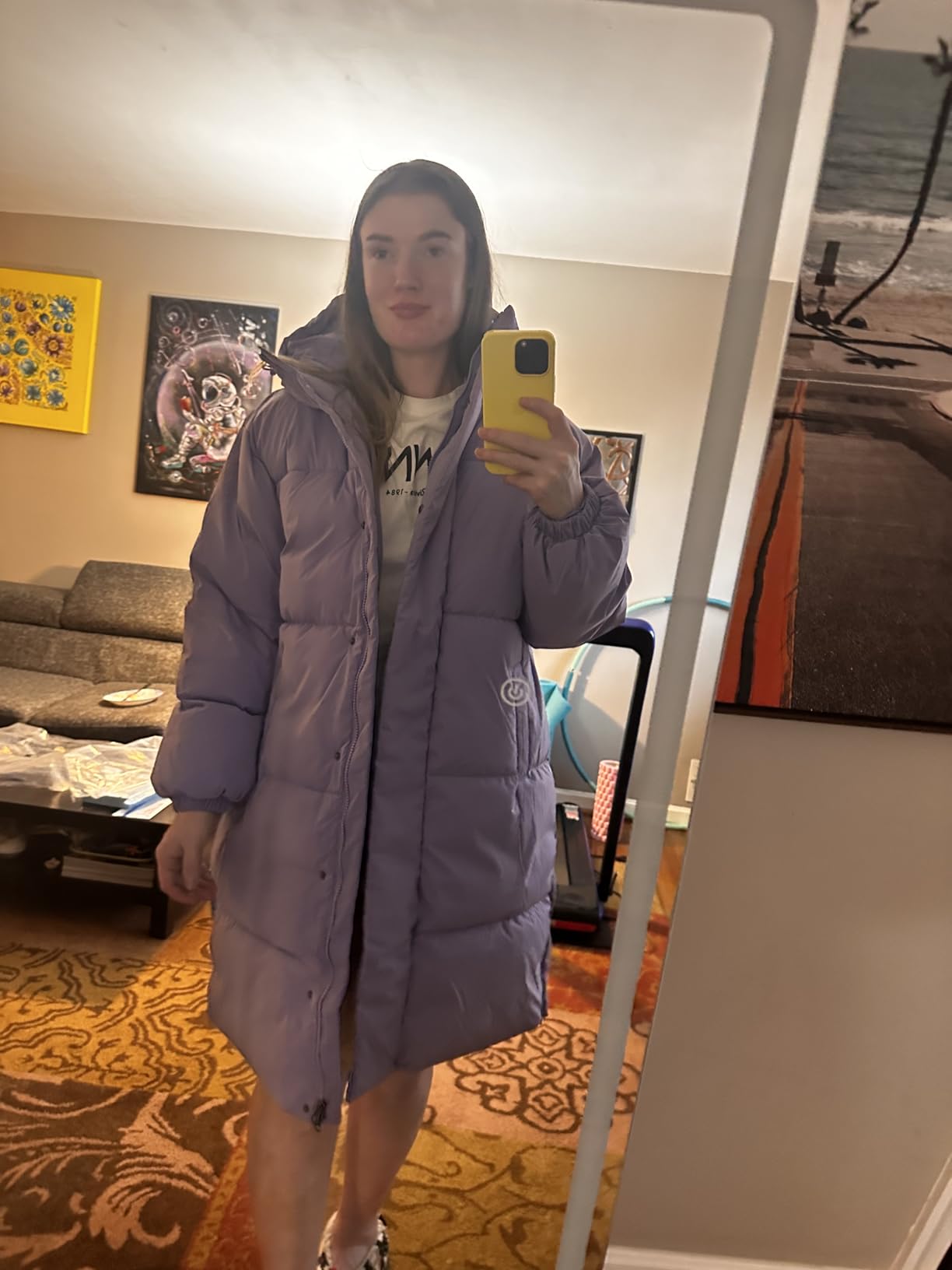 Women's Oversized Long Hooded Insulated Puffer Jacket (Available in Plus Size) customer photo 1