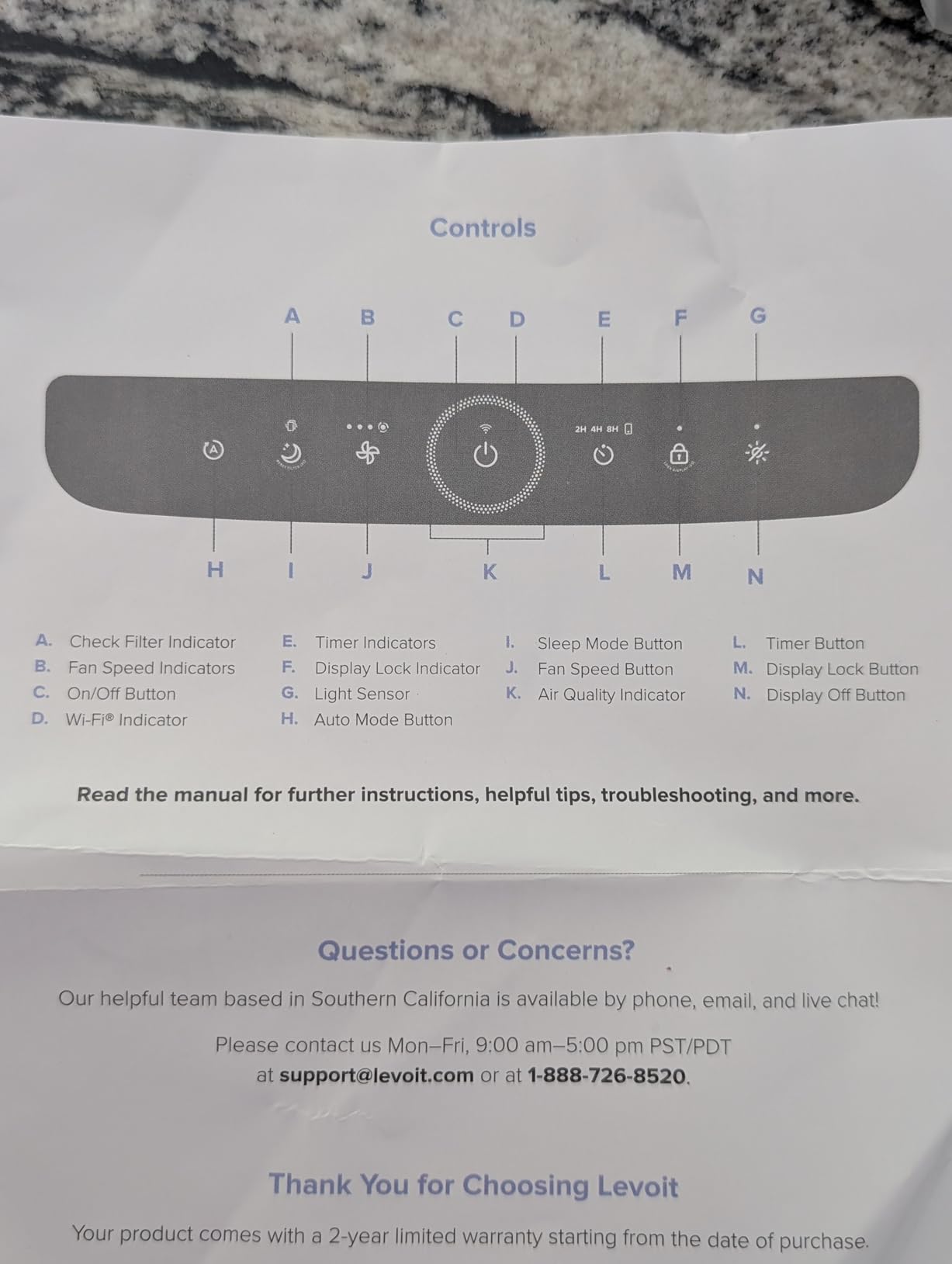 LEVOIT Air Purifiers for Home Large Room Up to 1875 Ft² with Washable Pre-Filter, AHAM VERIFIDE, Air Quality Monitor, HEPA Sleep Mode for Allergies, Pet Hair in Bedroom, Vital 200S-P, White customer photo 1
