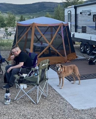 EVER ADVANCED Pop up Screen House Tent for Camping 11.5 x 9.8 ft, Instant Screened Gazebo Canopy with Netting, Portable Shelter Enclosure for Outdoor, Backyard customer photo 2