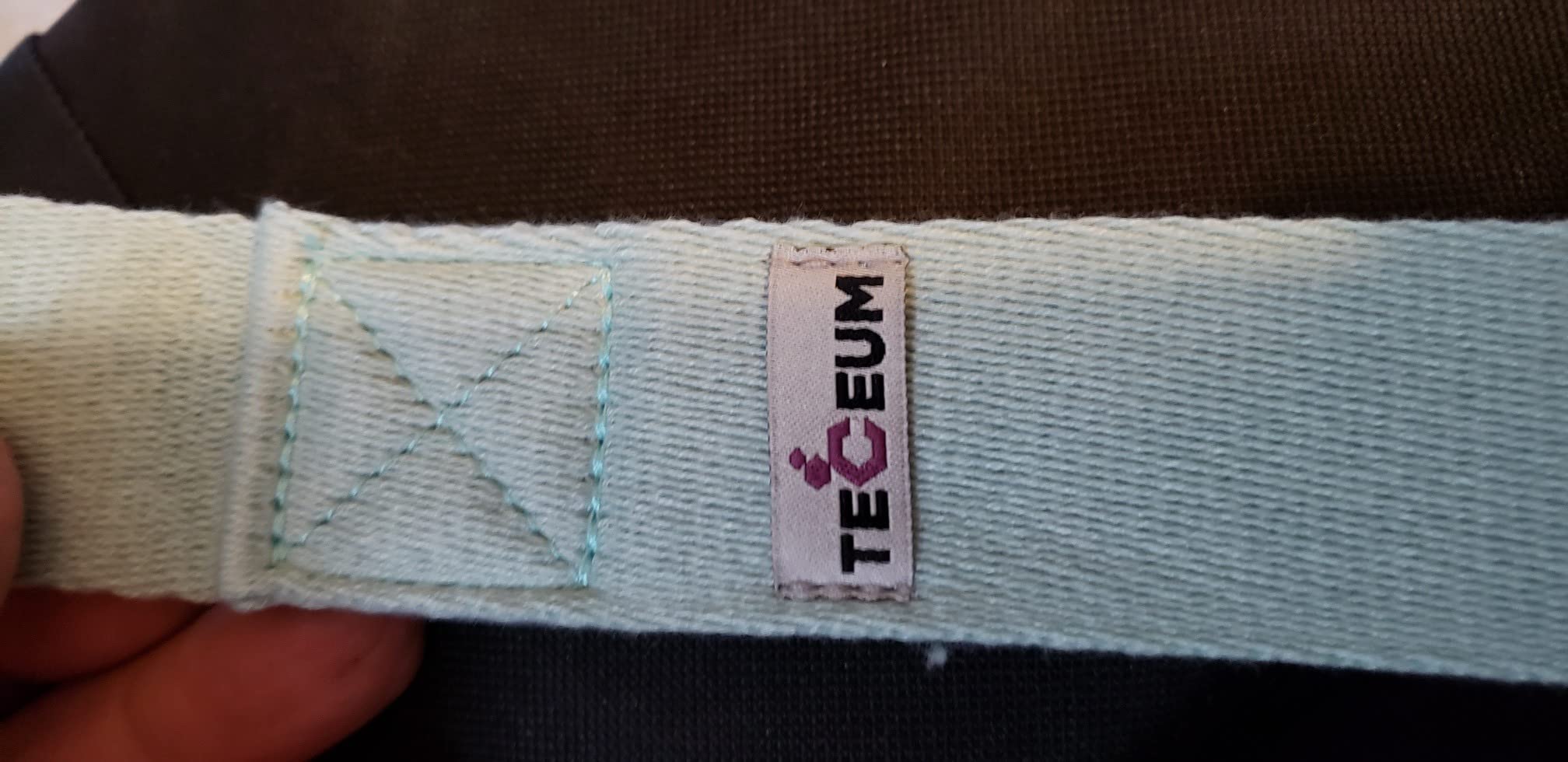 TECEUM Soft Cotton Stretching Strap for Sensitive Skin - Yoga Strap for Physical Therapy - 10 Loops Non-Elastic Stretch Band for Flexibility, Hamstring, Pilates & Rehab customer photo 1
