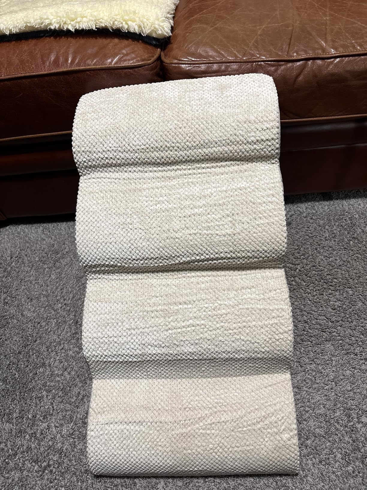 Aodisman 3-Step Dog Ramp and Stairs for Sofa and Chair - Non-Slip Sturdy Pet Steps for Small Dogs and Cats, 15.7