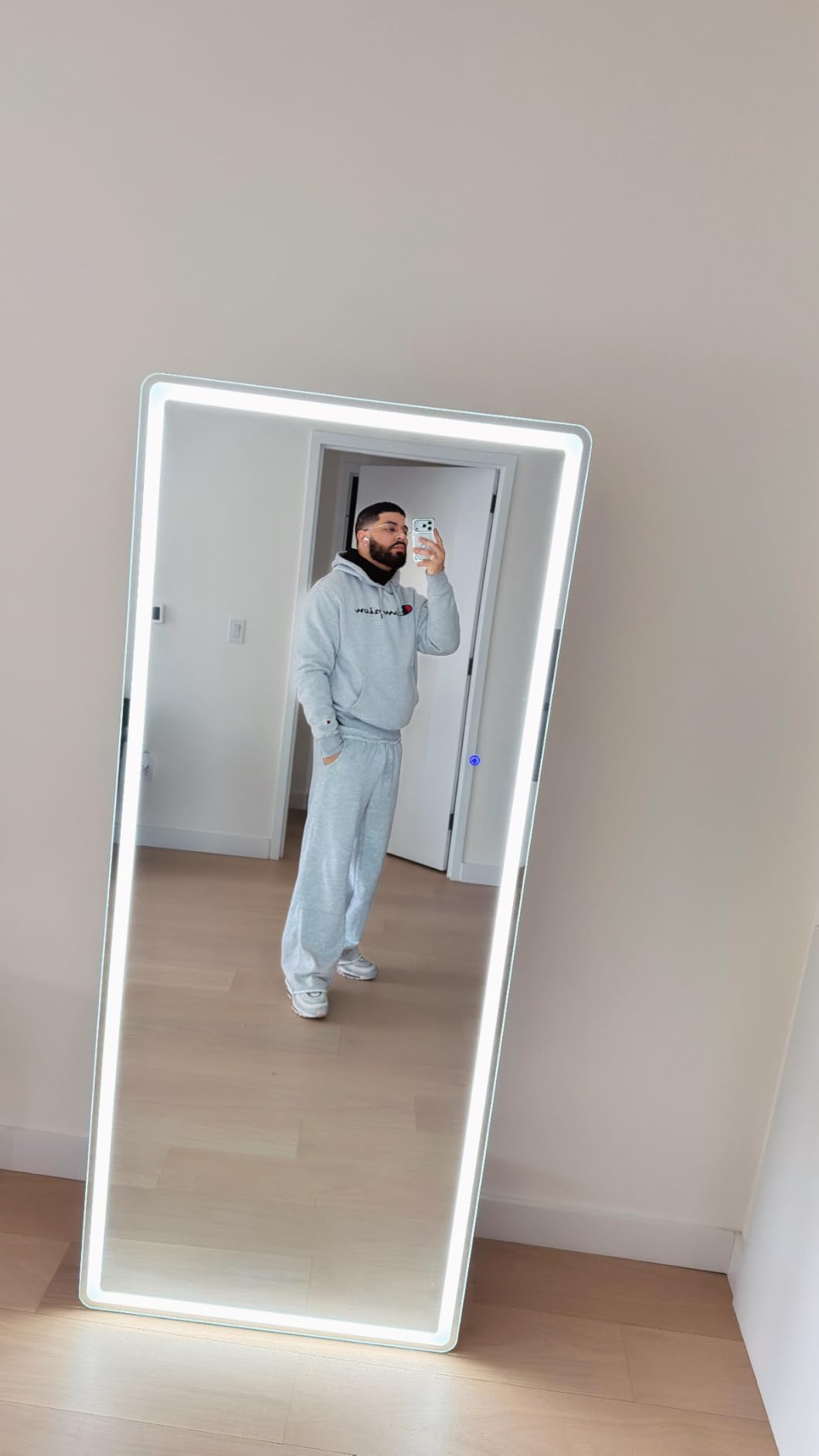 Men's Pullover Graphic Fleece Hoodie, Standard Fit, Midweight Fleece, Classic Script Logo customer photo 1