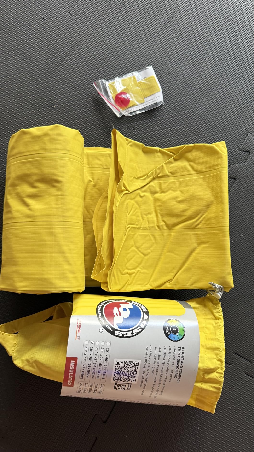 Big Agnes Divide - Lightweight, Compact, Air Chamber Sleeping Pad, Wide Long, Warm Olive customer photo 1
