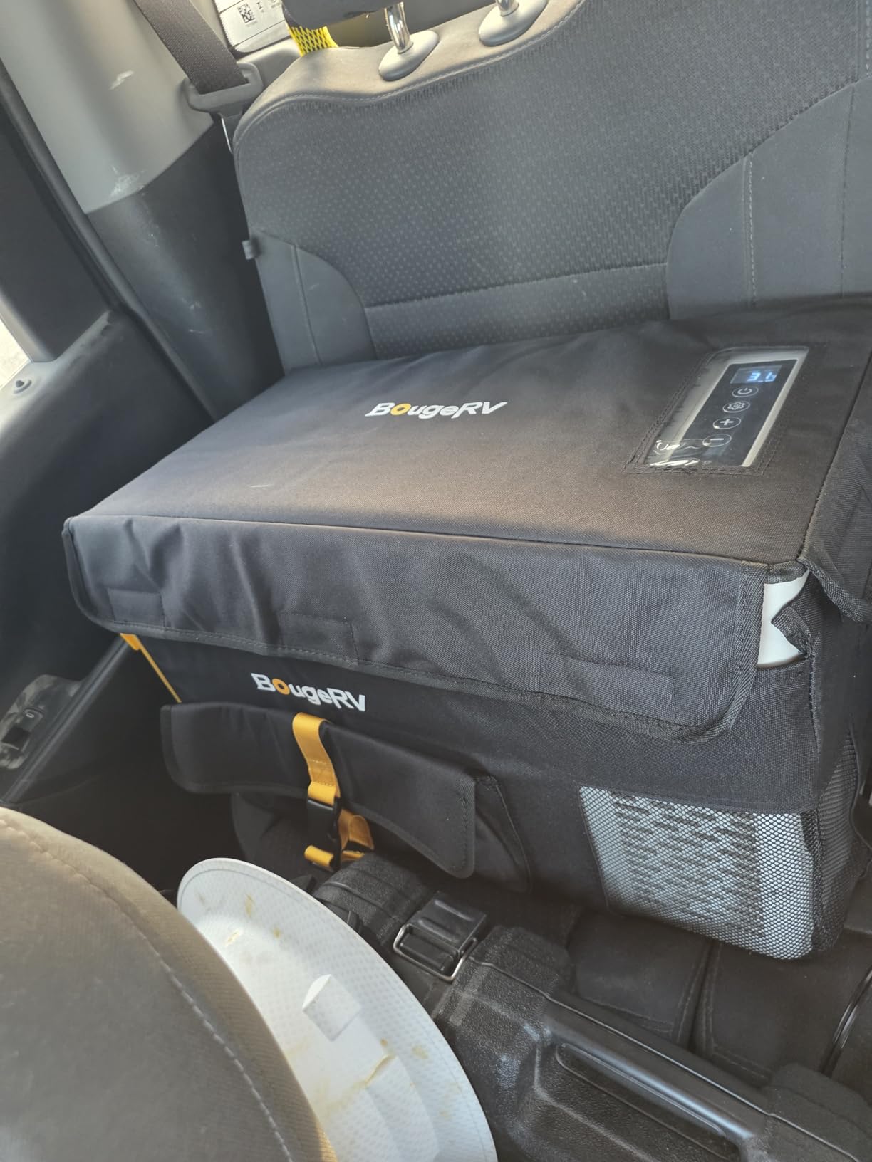 BougeRV 12 Volt Refrigerator 12V Car Fridge 23 Quart Portable Freezer Compressor Cooler 12/24V DC 110~240V AC for Truck Van RV SUV Boat Travel Camping Road Trips Tailgating -8~50F (Black) customer photo 2
