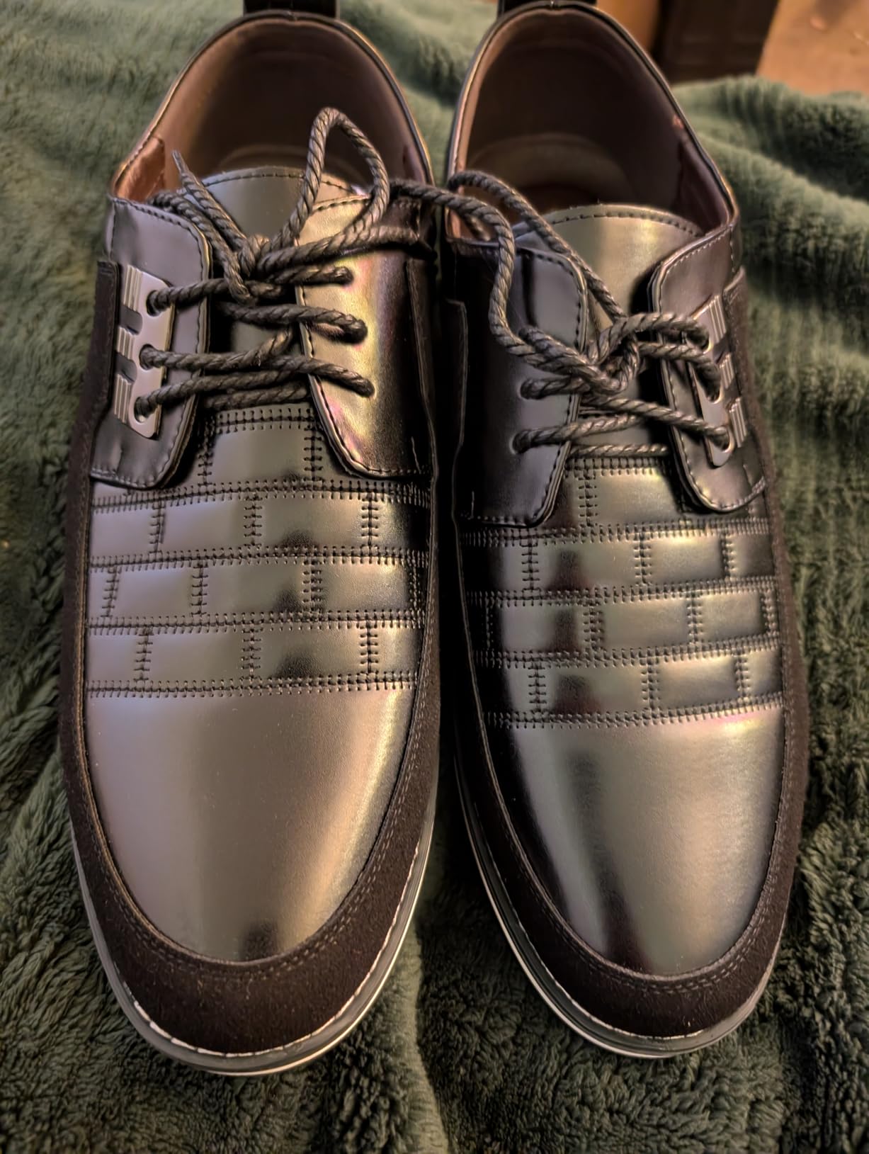 Mens Dress Shoes Casual Business Oxford Derby Orthopedic Leather Shoes Simple Lace-up Walk Loafers Flats Shoes for Men customer photo 1