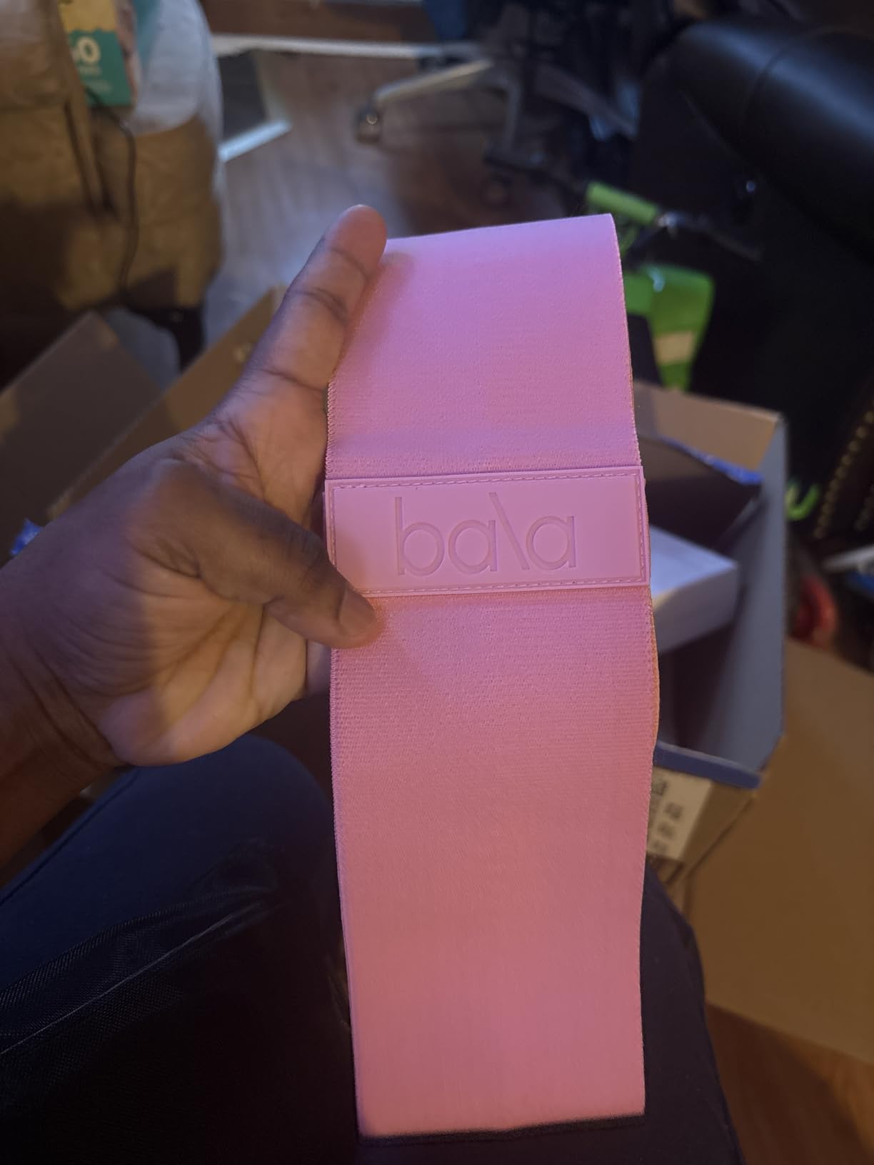 Bala Bands Resistance Bands for Women & Men - Fabric Exercise Bands for Working Out - Wrist, Ankle, Legs & Booty Bands - Workout Resistance Bands for Yoga, Pilates, Strength Training customer photo 1