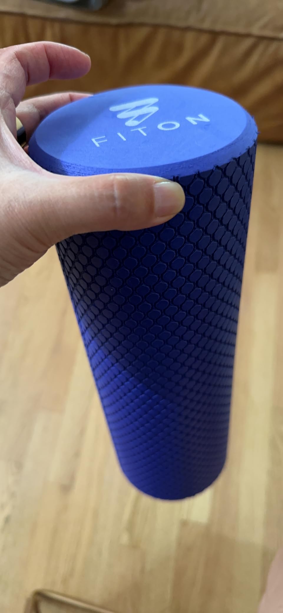 FitOn Foam Roller for Muscle Recovery - Compact and Portable, High-Density Foam Roller for Back Massage & Deep Tissue Relief and Home Exercise, Ideal for Use on Neck & Leg Soreness, 12