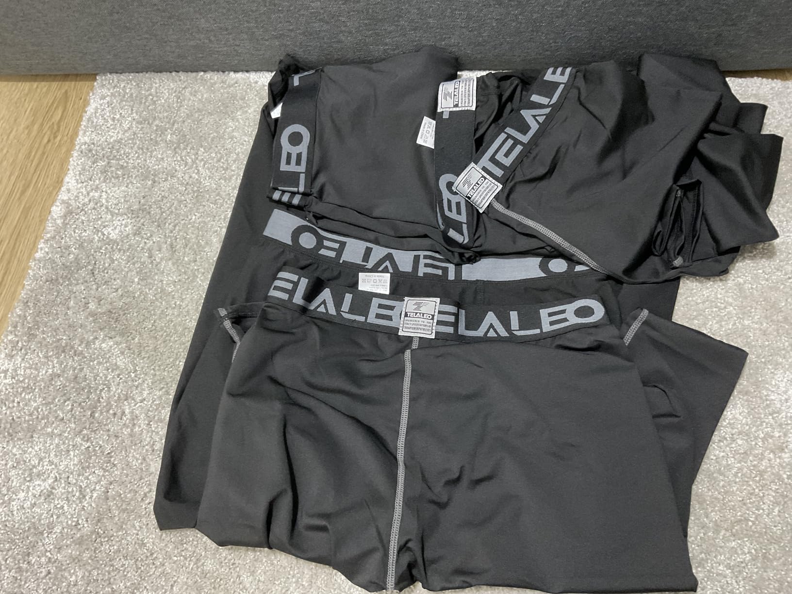 5 Pack Men's Compression Pants for Workout, Running, Basketball, Football - Sports Baselayer Leggings customer photo 2