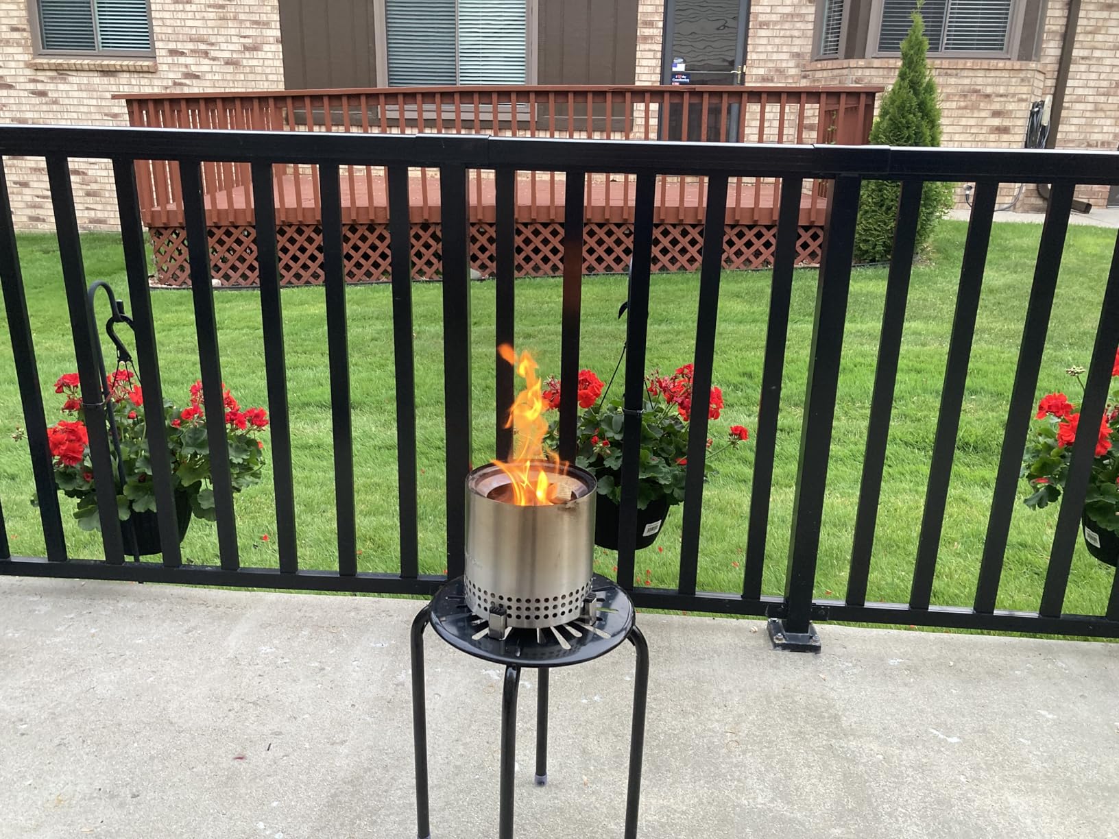 Solo Stove Mesa XL, 7 Inch Tabletop Fire Pit with Stand - Smokeless, Stainless Steel Fire Pit for Camping, Outdoor & Patio- Wood Burning or Pellet Fueled Portable Bonfire, 2.3lbs, Stainless Steel customer photo 1