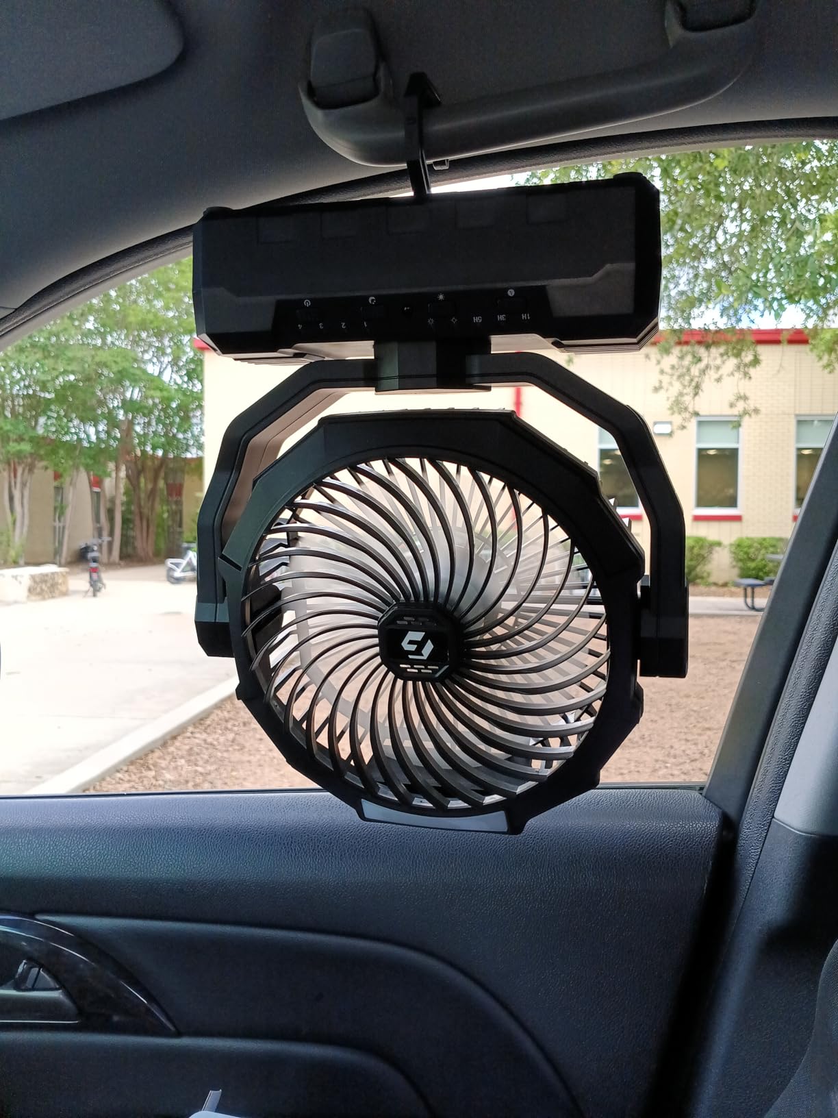 FRIZCOL 3-in-1 Camping Fan - Portable Fans Rechargeable - 24000mAh Battery Powered Fan with Light & Remote for Indoor, Outdoor, Tent, Travel, Fishing, Jobsite, Gifts for Men Dad Him - Green customer photo 1