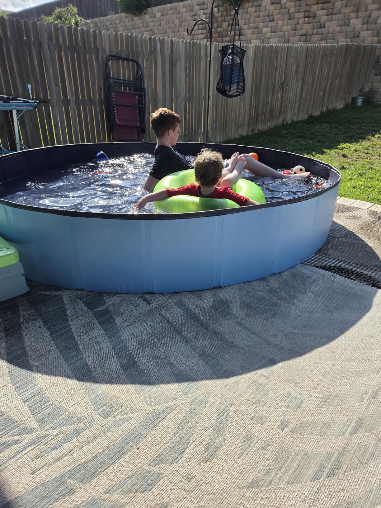Jasonwell Foldable Dog Pool Collapsible Hard Plastic Swimming Pool Portable Kiddie/Pet Pool Doggie Wading Pool Bath Tub for Puppy Small Medium Large Dogs Cats and Kids 71
