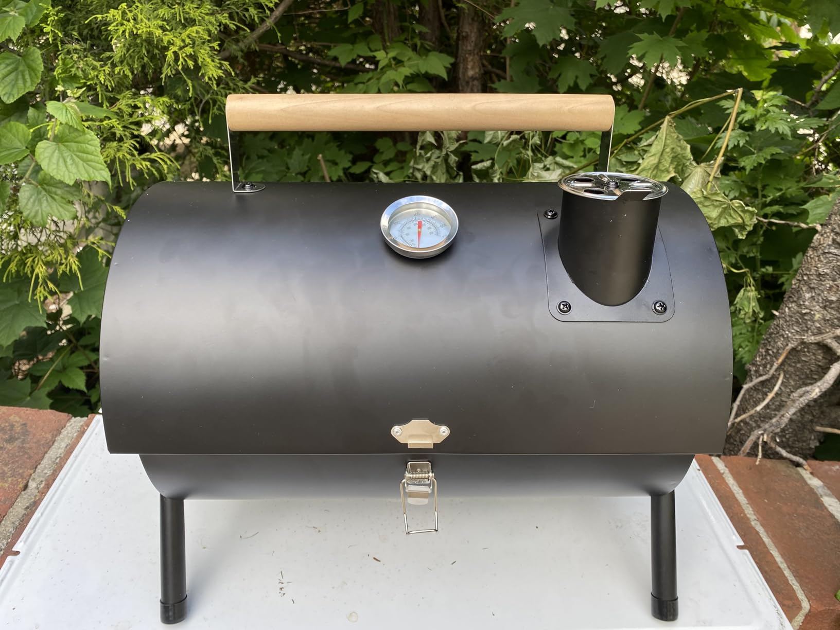 Joyfair Portable Charcoal Grill with Thermometer, Small Tabletop Barbecue Grill for Outdoor Camping Backyard Party BBQ Cooking customer photo 1