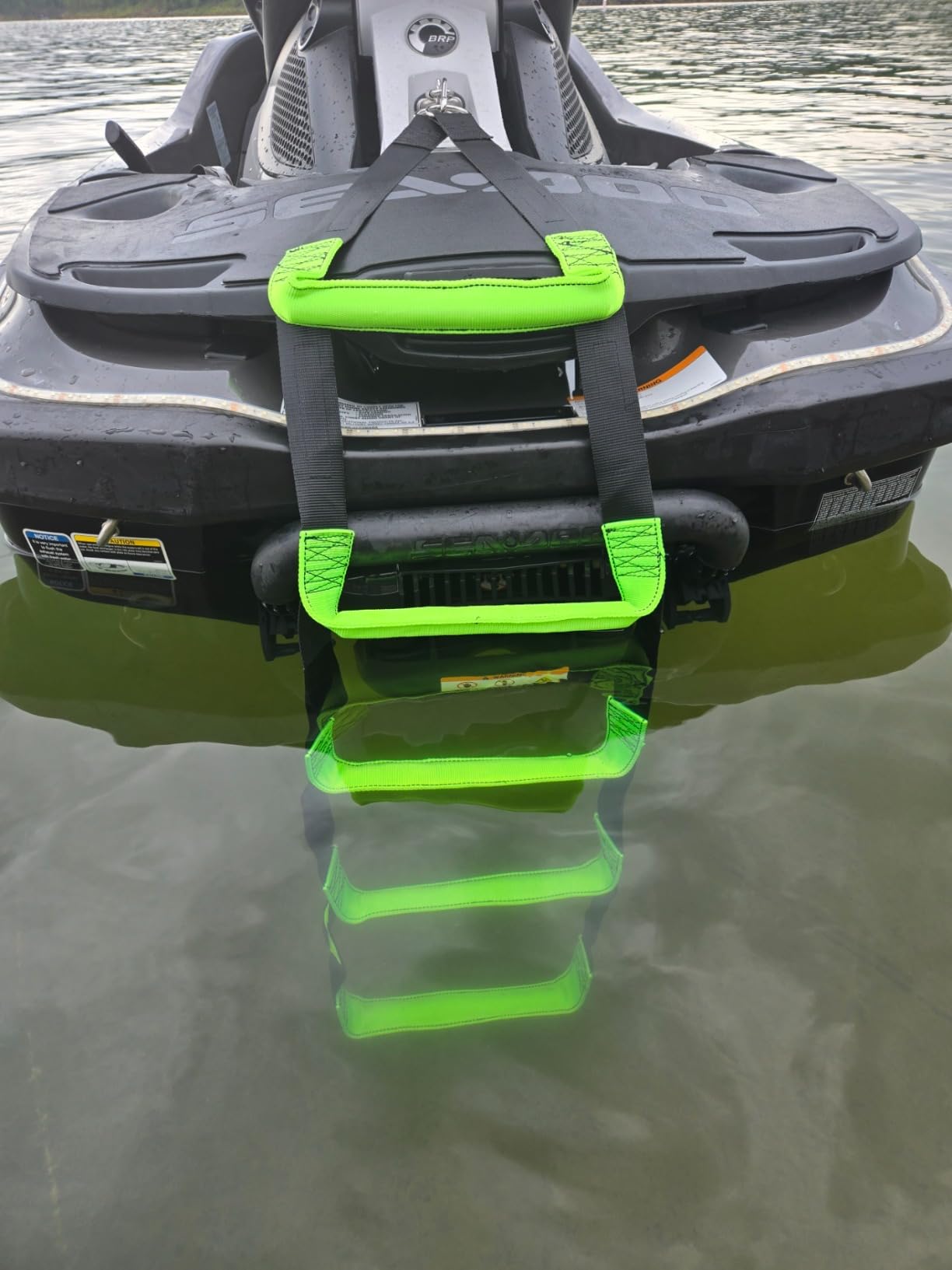 itayak 5 Step Boat Rope Ladder, Foldable Assist Boarding Outdoor Climbing Rope Ladder for Inflatable Boat, Pontoon Boat, Sailboat, Kayak, Motorboat, Canoeing customer photo 1