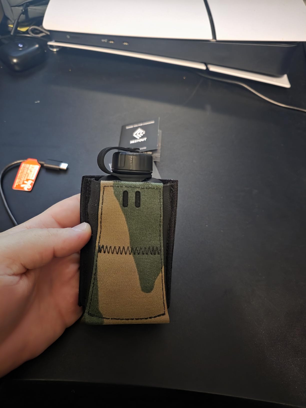 ELECOM NESTOUT 10000mAh Rugged Power Bank, Outdoor Battery Pack, 20W USB C Fast Charging PD, Waterproof IP67, Shockproof Military Grade, Tactical EDC Gear, Camping, Hiking, Hunting, Survival (Black) customer photo 1