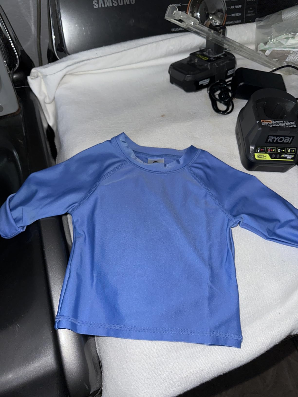 Gerber Baby Toddler UPF 50+ Long Sleeve Rashguard Swim Shirt customer photo 2