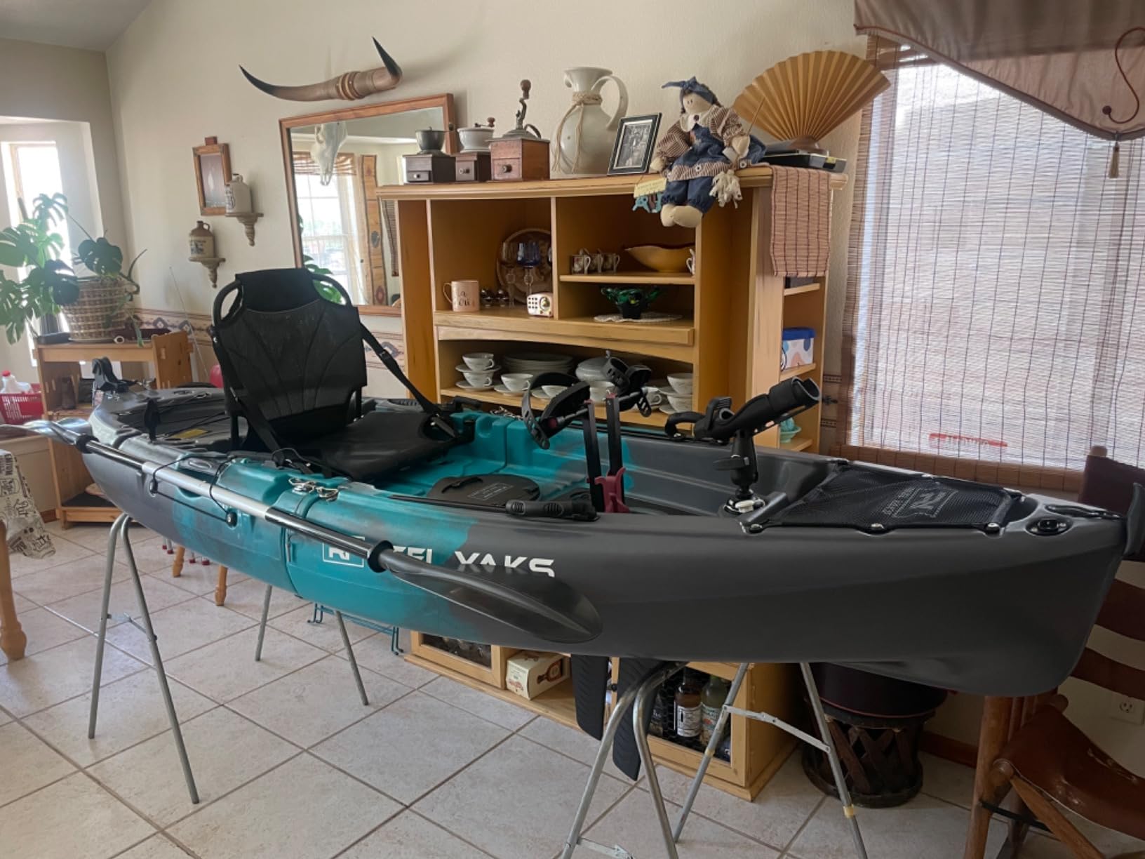 Reel Yaks Raptor Modular Fishing Kayak - 380 lbs Capacity - Pedal Fishing Kayaks for Adults & Youth, Sit on Top, Compact Storage, Lightweight, Easy Transport customer photo 1
