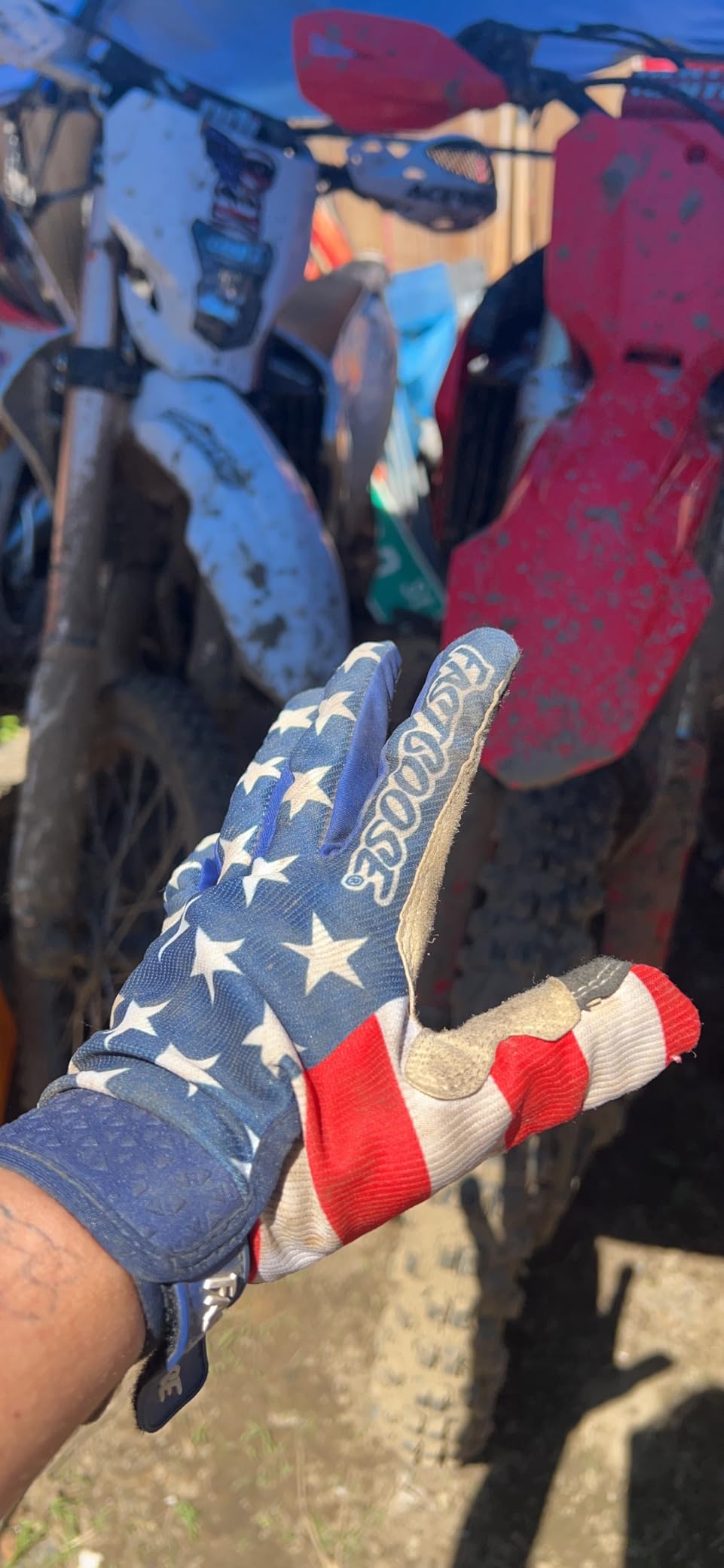 Motorcycle Gloves - Breathable Lightweight Off-Road Gloves for Men & Women, ATV, BMX, MTB Racing customer photo 1