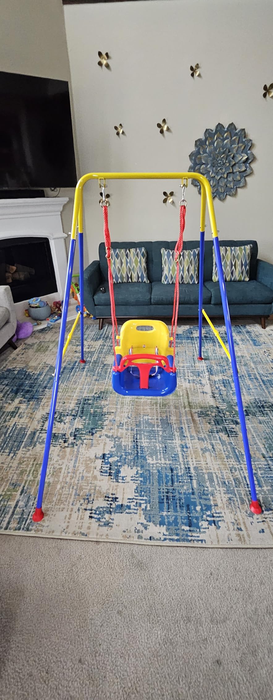 Toddler Swing, 3-in-1 Swing Sets for Backyard, Baby Swing Outdoor/Indoor, Toddler Swing Set Suitable for Children 6 Months and Older customer photo 1