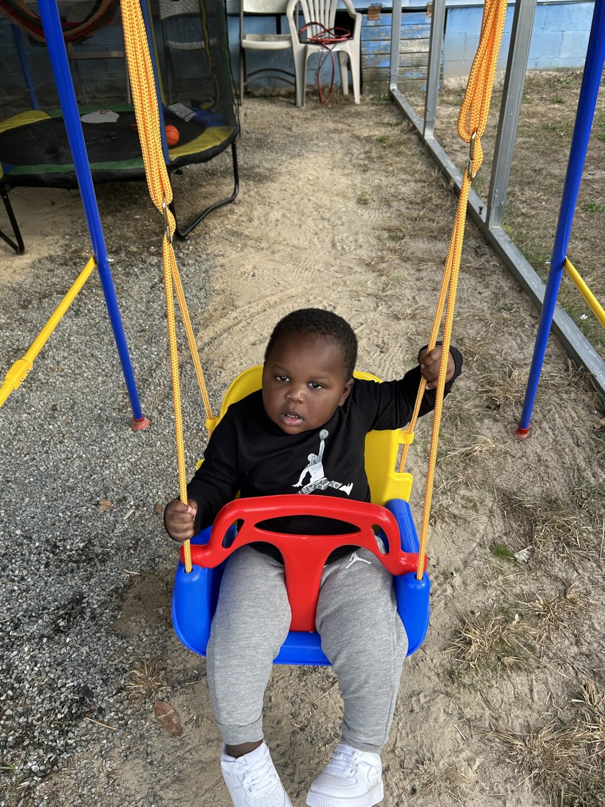 Toddler Swing, 3-in-1 Swing Sets for Backyard, Baby Swing Outdoor/Indoor, Toddler Swing Set Suitable for Children 6 Months and Older customer photo 2