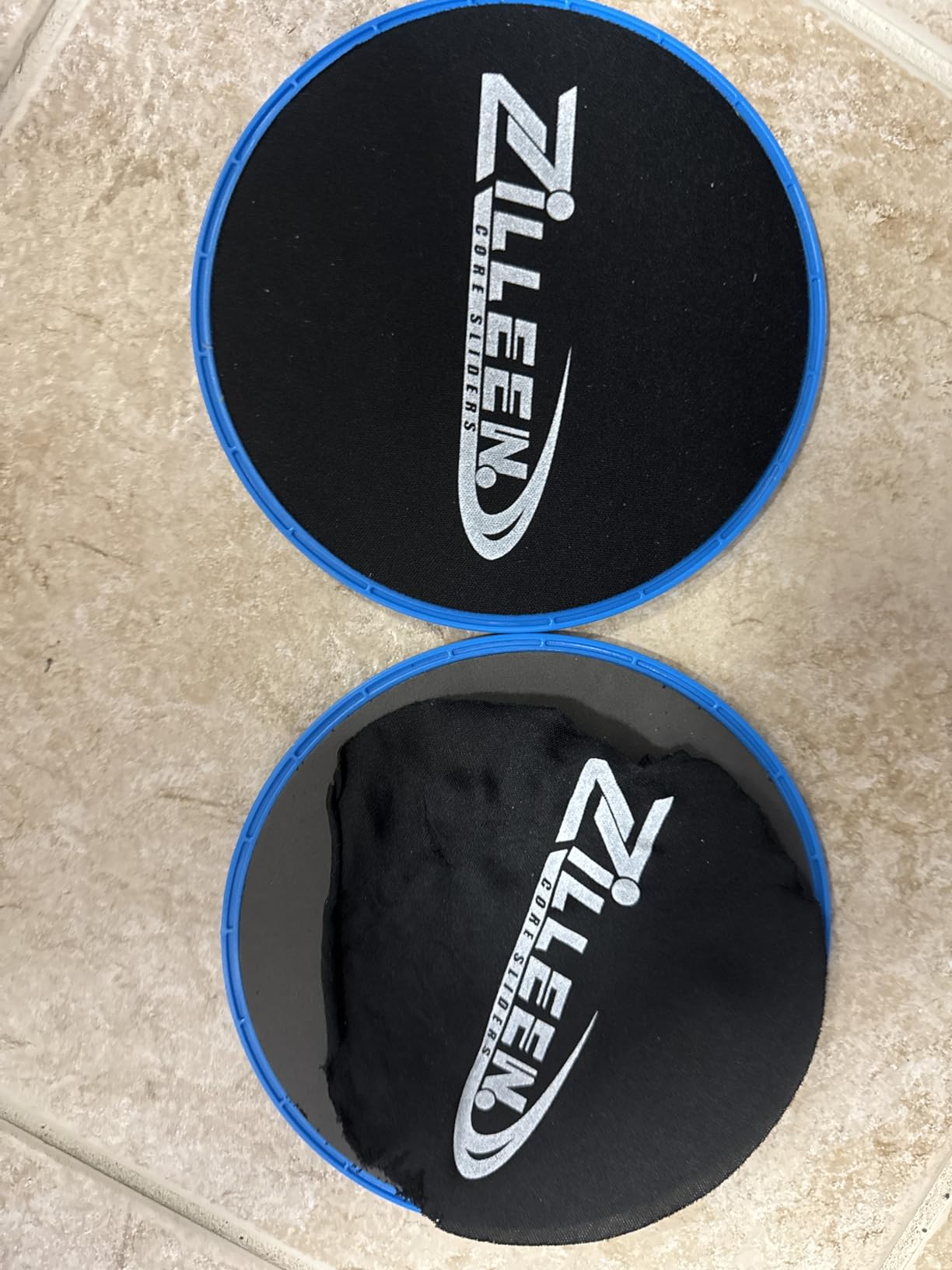 ZILLEEN Exercise Sliders for Working Out Fitness Discs for Pilates Women Men, 2 Pack customer photo 1